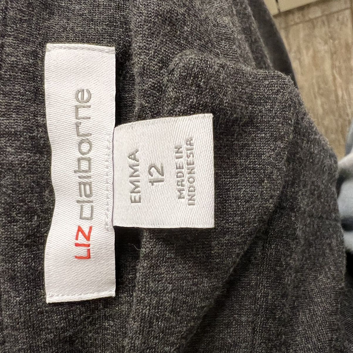 Other Liz Claiborne Emma Size 12 Gray Dress Pants Ankle Office Size 34" / US 12 / IT 48 - 6 Thumbnail