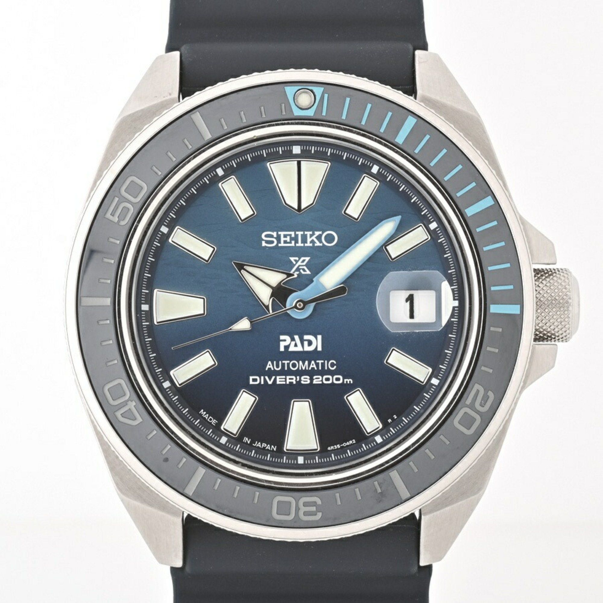 image of Seiko Prospex Diver Scuba Padi Special Editon Watch Sbdy123 4R35-03W0 Blue Automatic Winding A-1548