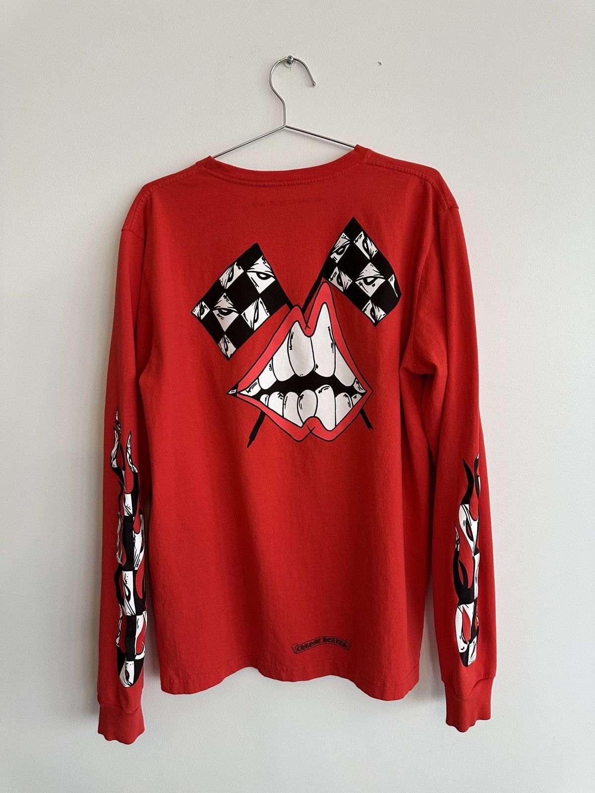 Chrome Hearts Chrome Hearts Mattyboy Red 2018 Checkered Flag Lips | Grailed