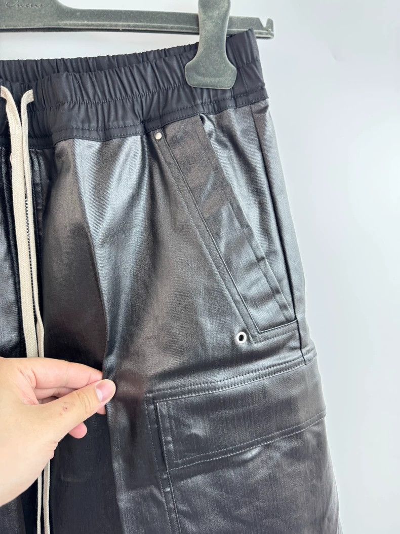 Rick Owens Rick owens Waxed cargo overalls pants Size US 40 / EU 56 - 2 Thumbnail