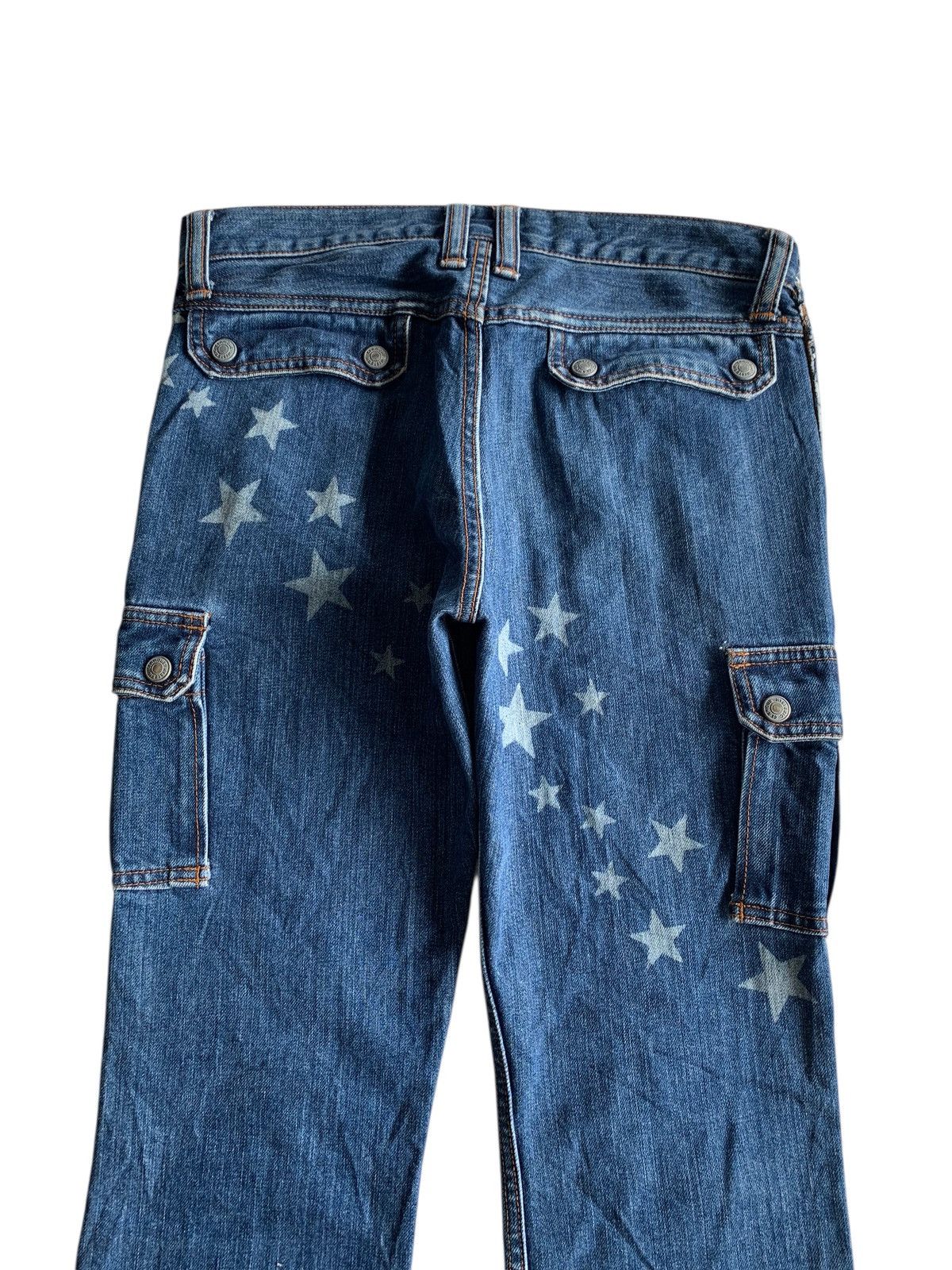 Kapital RARE💥HYSTERIC GLAMOUR STAR FLARED REPAIRED DISTRESSED DENIM Size US 30 / EU 46 - 8 Thumbnail