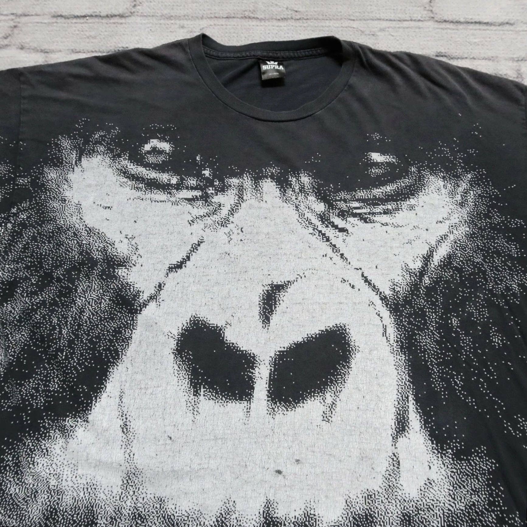 Supra Vintage Supra Gorilla AOP Skate Shirt Mens XXL Black T-Shirt Skater 90s Y2K Brand: Supra Size US XXL / EU 58 / 5 - 2 Thumbnail