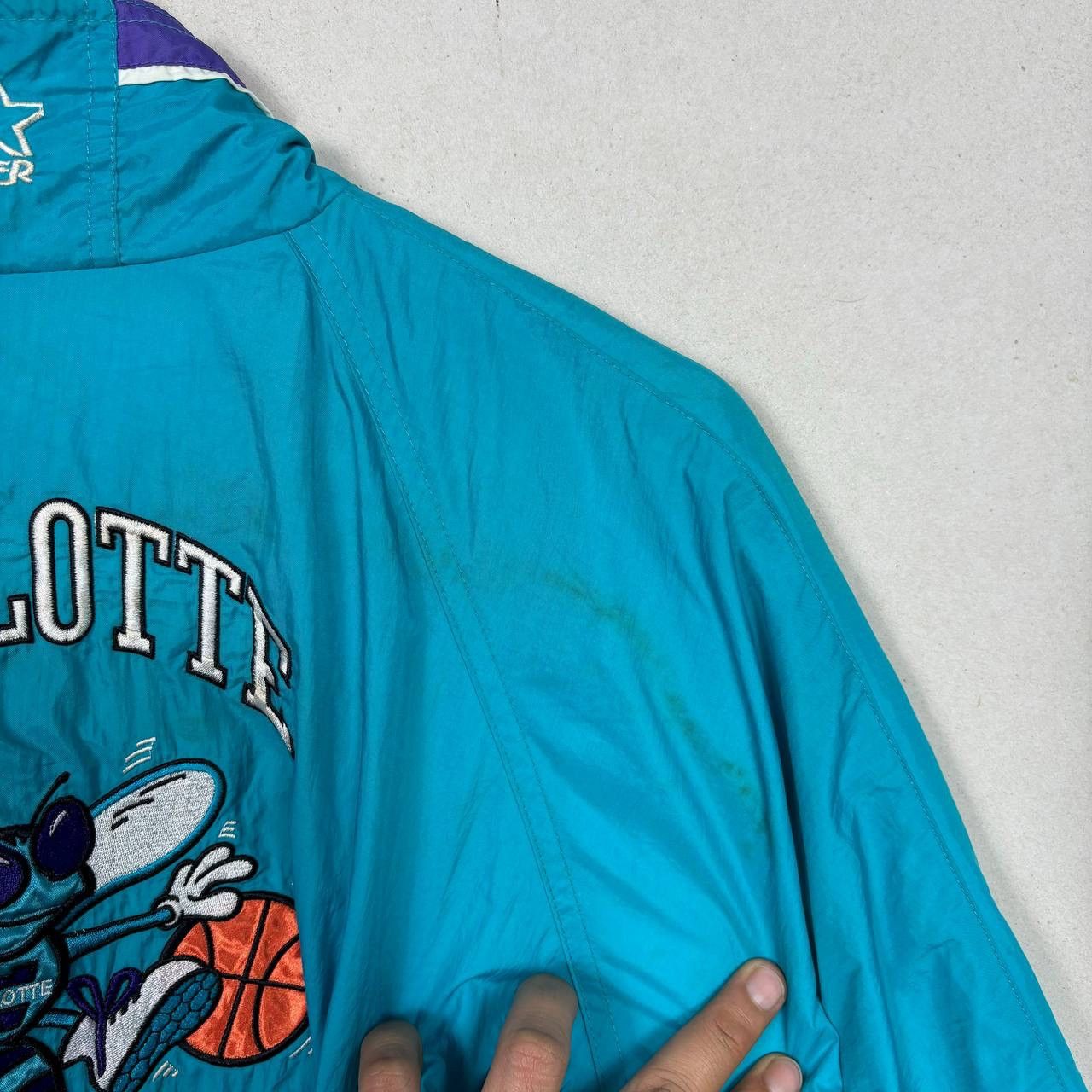 Starter Vintage 90s Starter Charlotte Hornets NBA Team Jacket Size US L / EU 52-54 / 3 - 9 Thumbnail