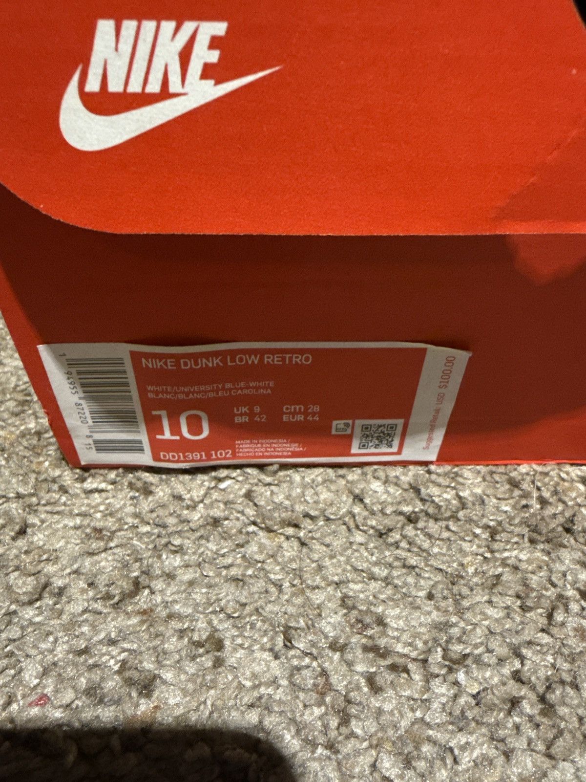 Nike Nike Dunk Low Carolina Blue Size US 10 / EU 43 - 5 Thumbnail