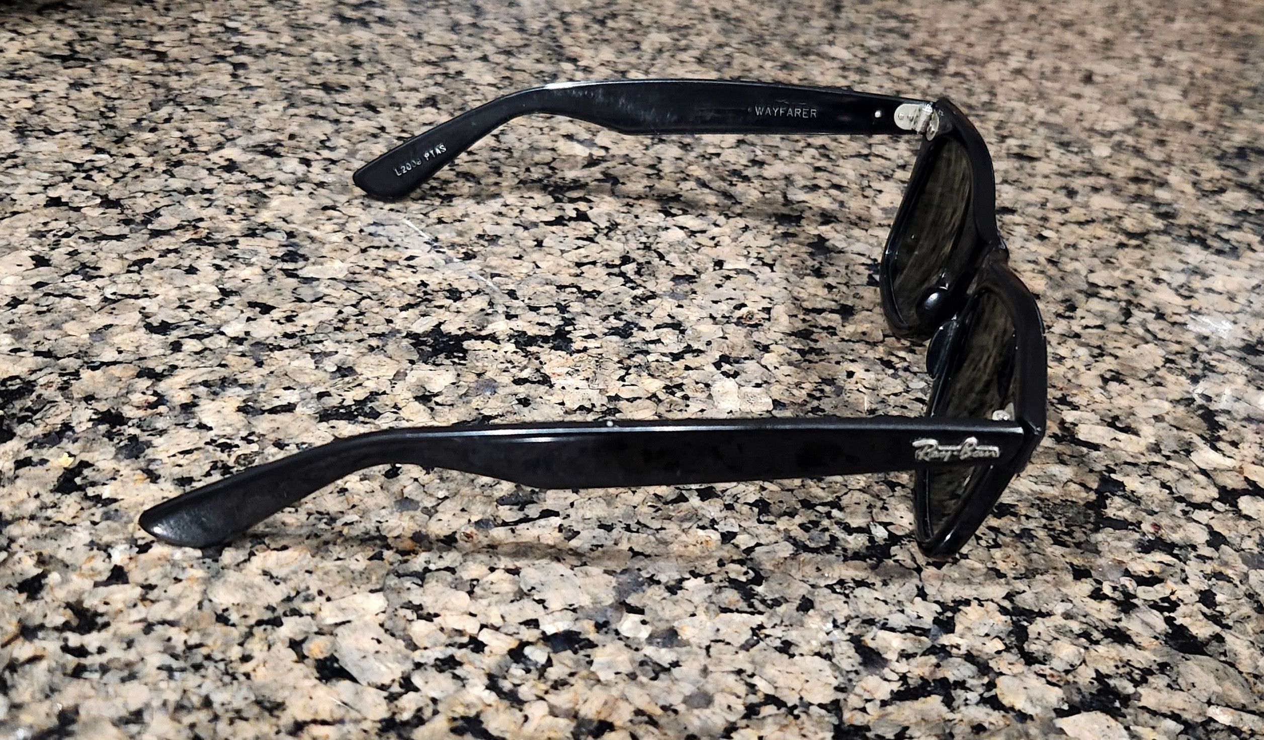 RayBan RAY-BAN L2009 PTAS SHINY BLACK SUNGLASSES WAYFARER USA B&L Size ONE SIZE - 5 Thumbnail