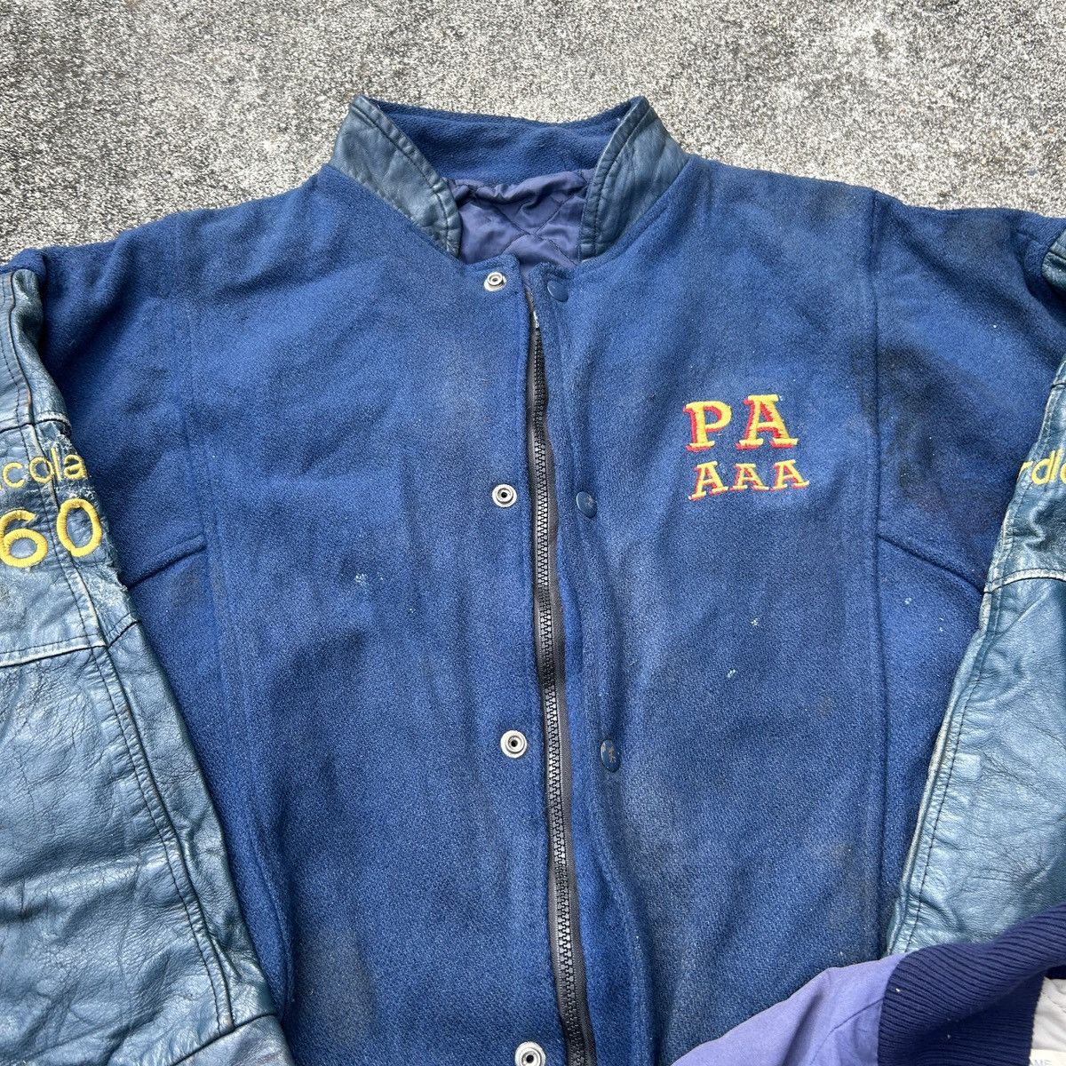 Vintage Vintage Bomber jacket PA AAA PENINSULE ACADIENNE Size US XL / EU 56 / 4 - 3 Thumbnail
