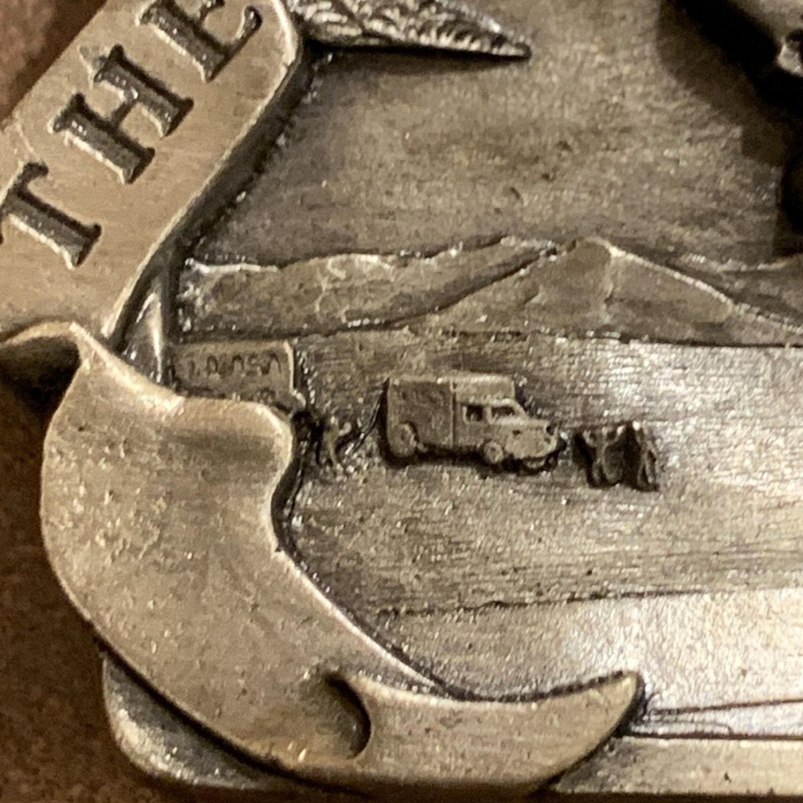 Vintage 1982 Space Shuttle Columbia pewter NASA belt buckle Size ONE SIZE - 12 Thumbnail