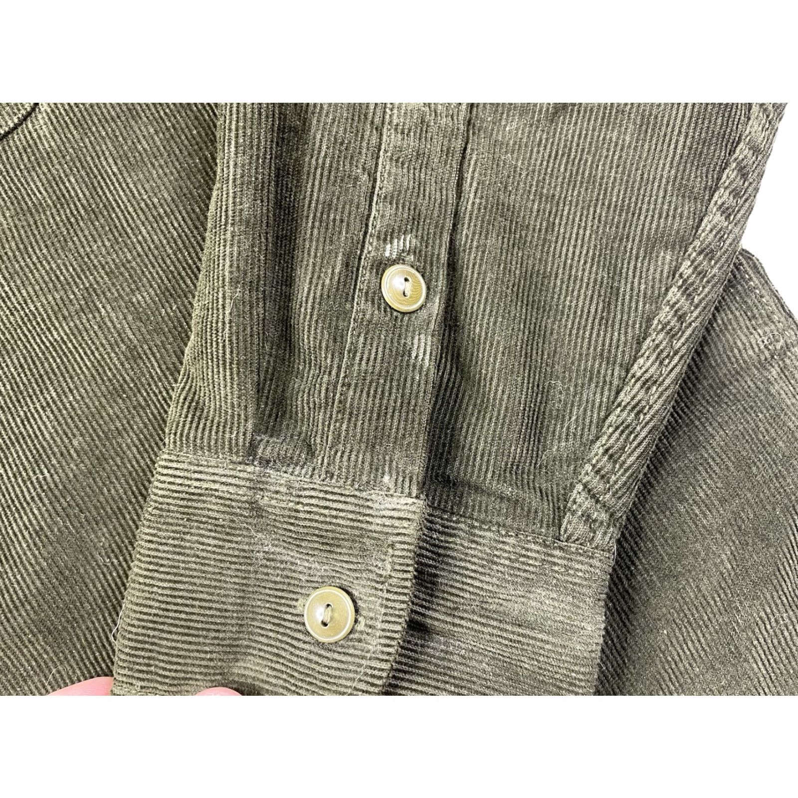 J.Crew J.CREW Shirt Men 2XL GREEN Stretch Corduroy Overshirt Utility Pockets Button-Up Collared Western Casual Size US XXL / EU 58 / 5 - 4 Thumbnail