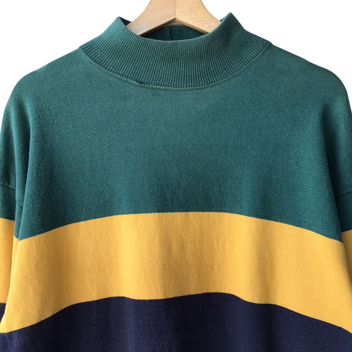 L.L. Bean × Vintage L.L Bean USA Vintage 1990s Turtle Neck Outdoor Sweatshirt Size US L / EU 52-54 / 3 - 3 Thumbnail