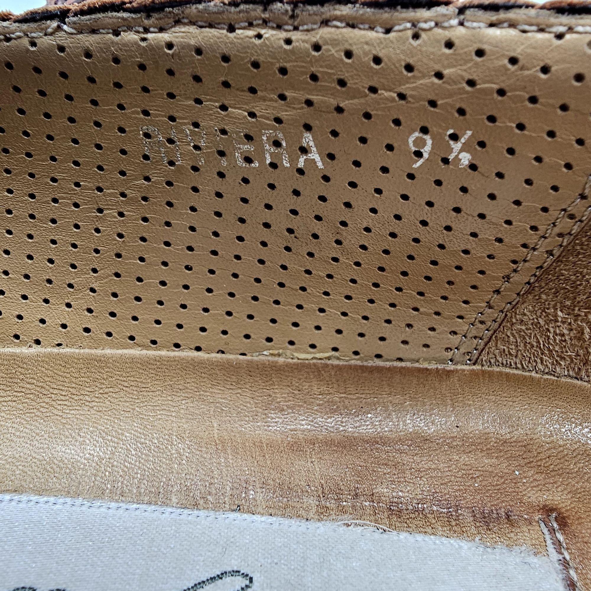 Mezlan Vintage Mezlan "Riviera" Men's Size 9.5 Brown Woven Leather Size US 9.5 / EU 42-43 - 7 Thumbnail