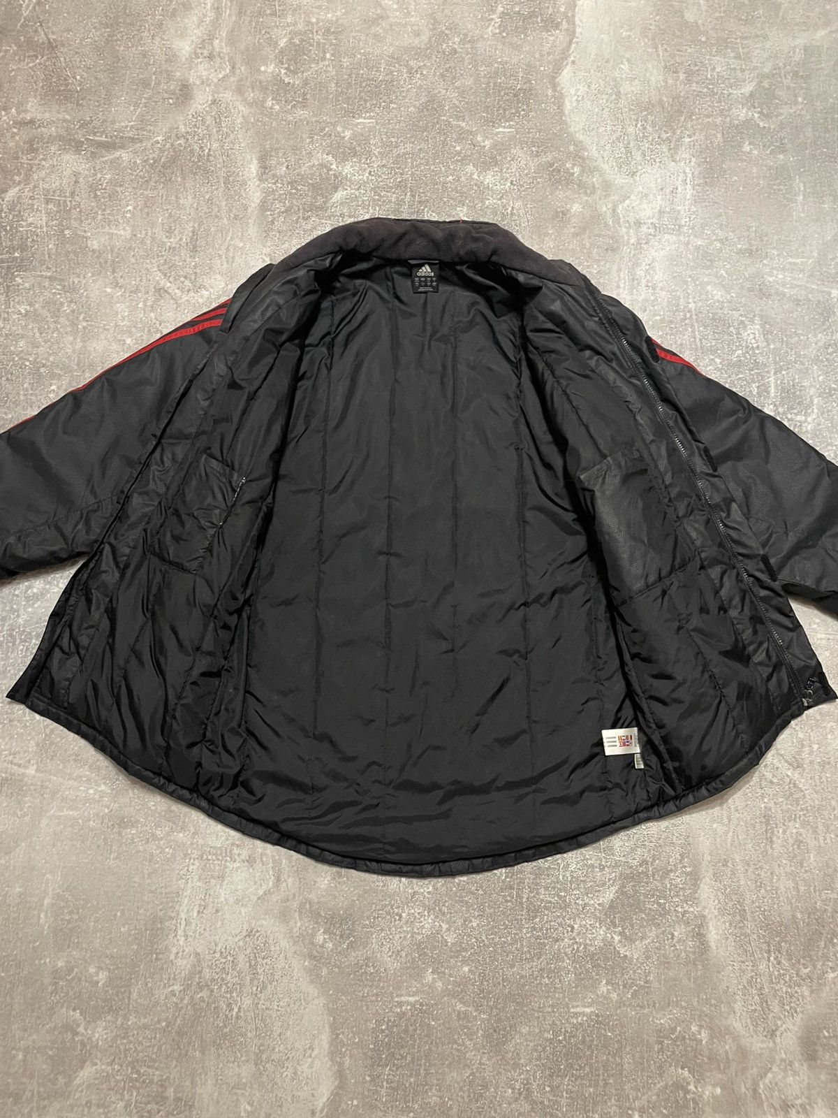 Adidas × Vintage Vintage Adidas AC Milan Soccer Jacket Parka Logo Opel Size US S / EU 44-46 / 1 - 13 Thumbnail