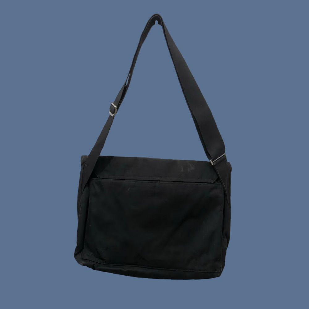 JACK SPADE Mens Messenger Bag Black Canvas Large Flap Closure Laptop Bag Mens Bags
