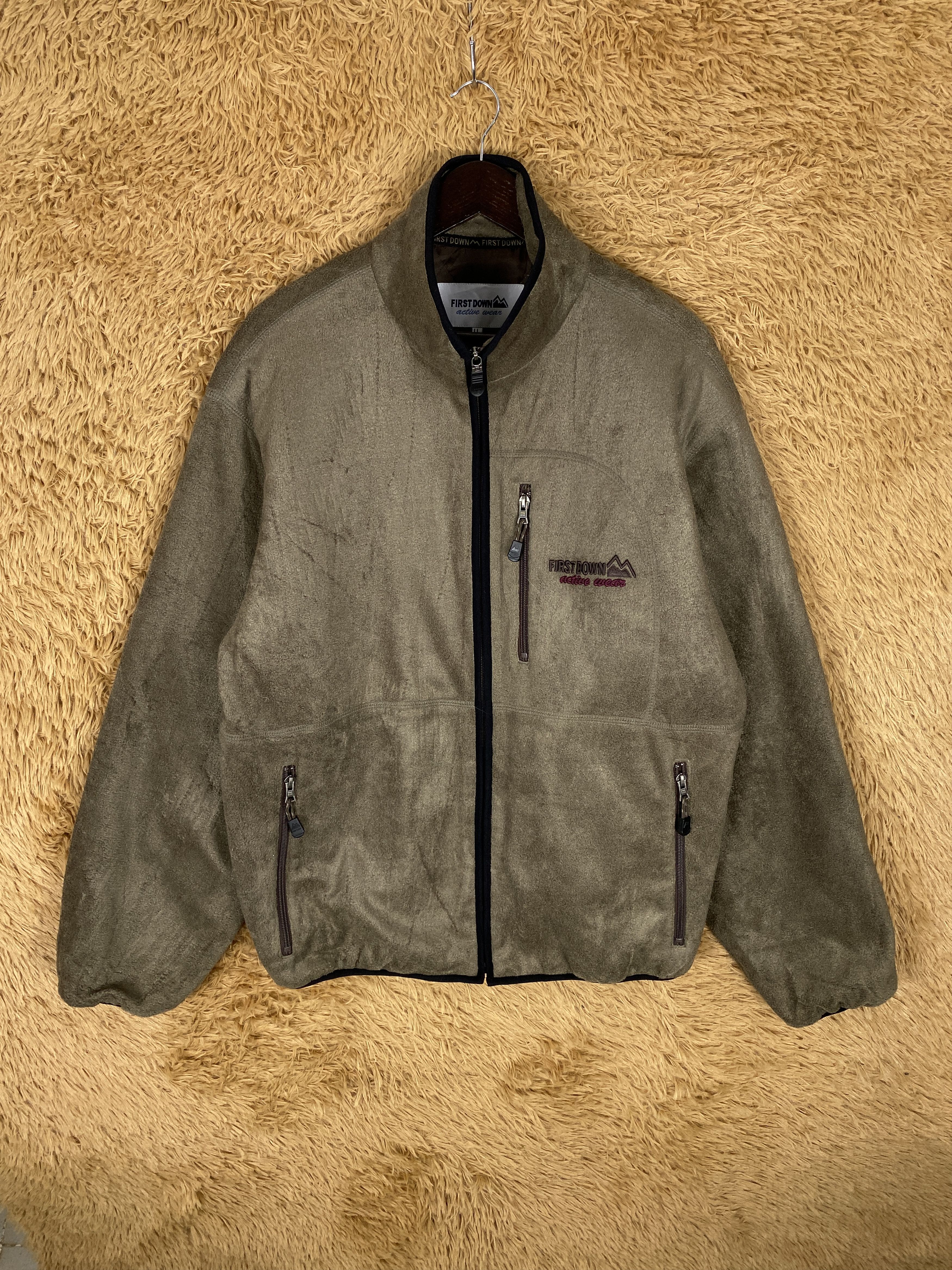 Japanese Brand Vintage First Down Fleece Jacket J2330 Size US M / EU 48-50 / 2 - 1 Thumbnail