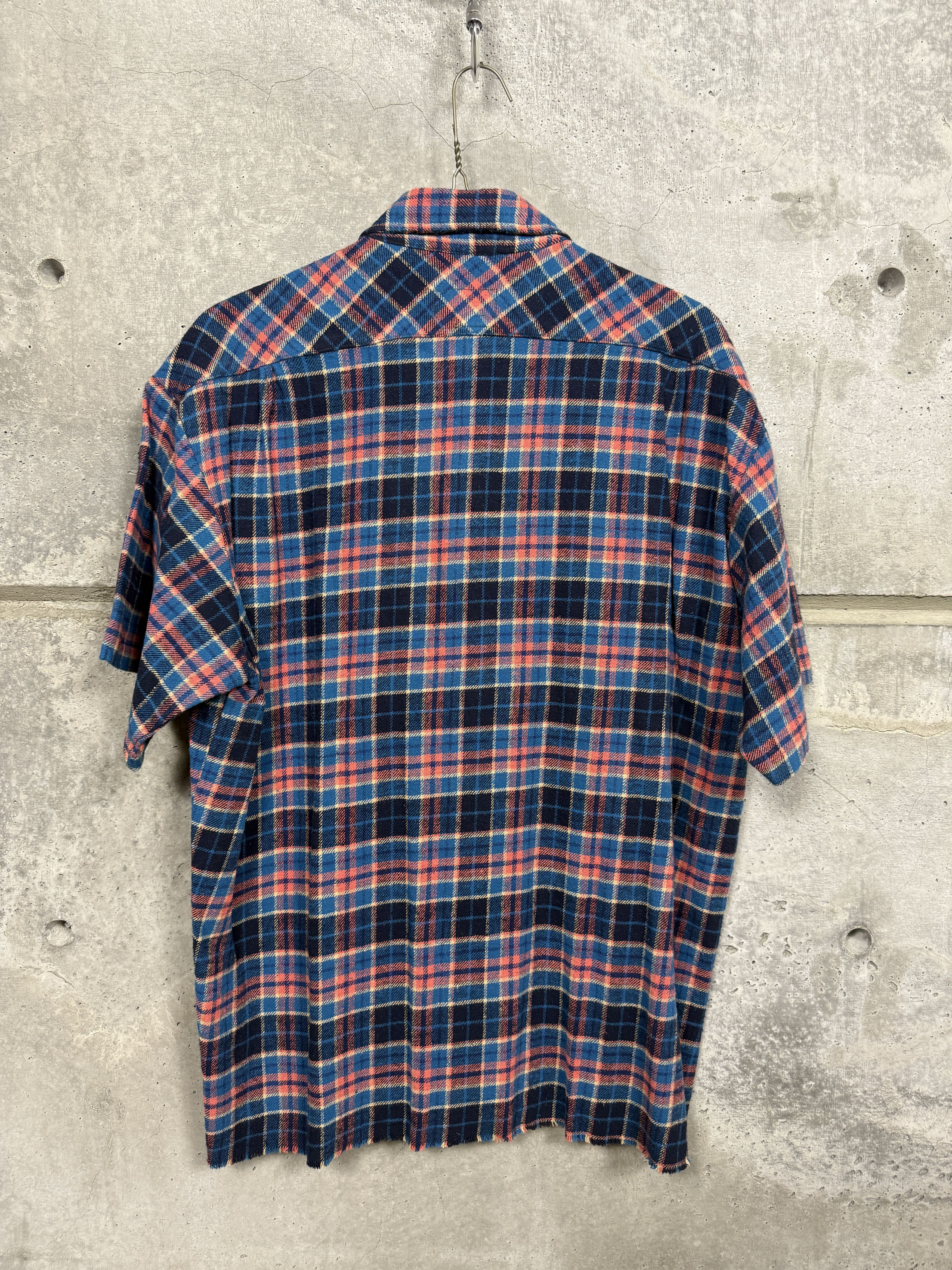 Greg Lauren $795 Greg Lauren Plaid Short Sleeve Shirt Size US L / EU 52-54 / 3 - 5 Thumbnail