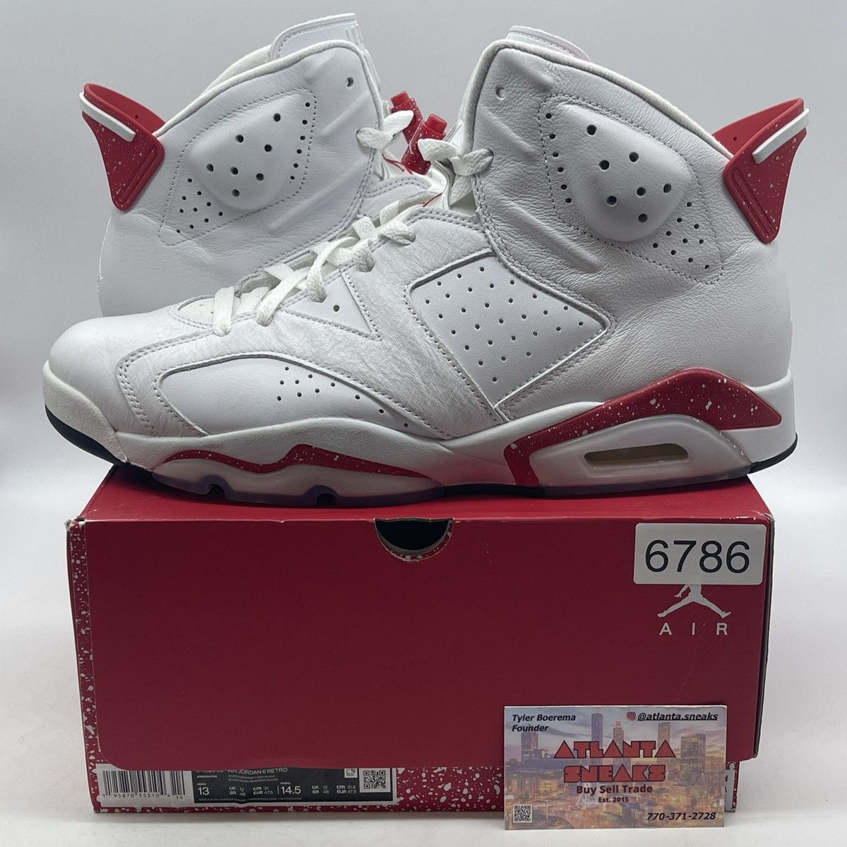 Jordan Brand Air Jordan 6 red Oreo Size US 13 / EU 46 - 1 Thumbnail