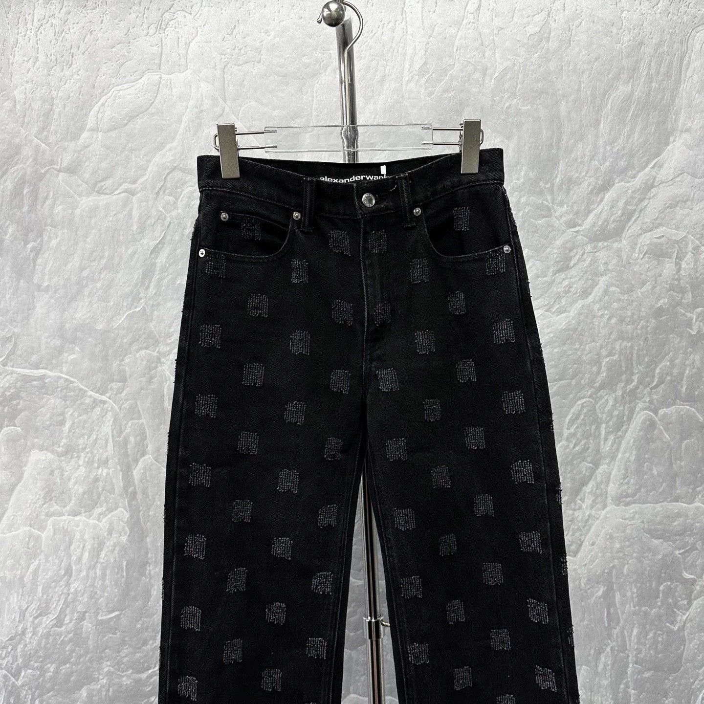 Alexander Wang alexander wang distressed leather patch denim pants Size US 26 / EU 42 - 2 Thumbnail