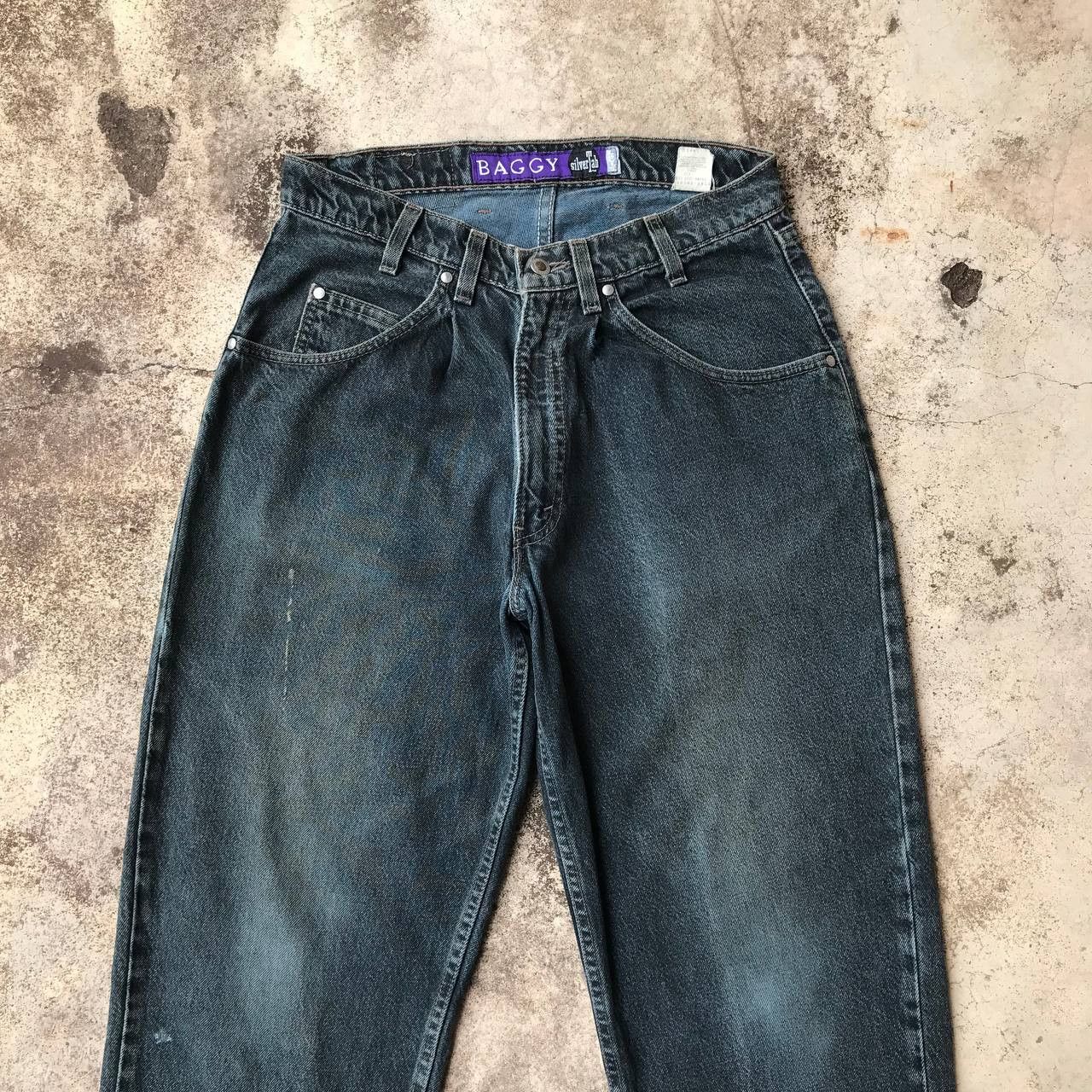 Levi's VINTAGE 1995 LEVIS SILVERTAB BAGGY FIT FADED BLACK Size US 32 / EU 48 - 5 Thumbnail
