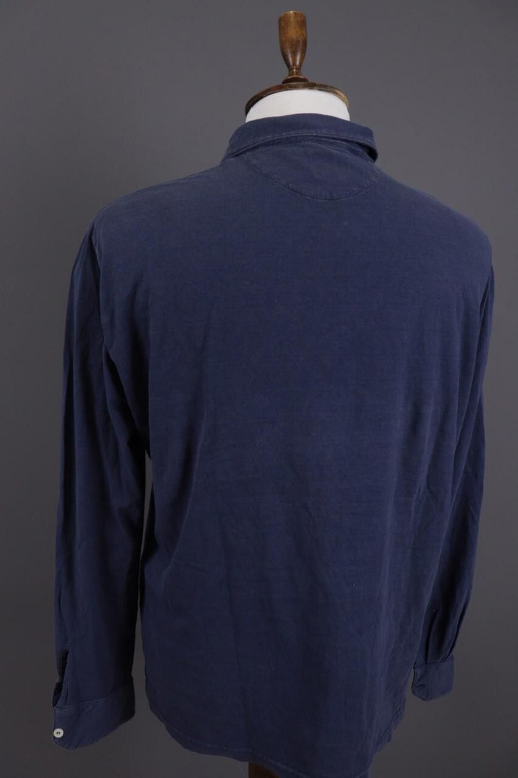 Eleventy Eleventy Blue Summer Long Sleeve Polo Shirt Size 3XL Size US XXL / EU 58 / 5 - 12 Thumbnail