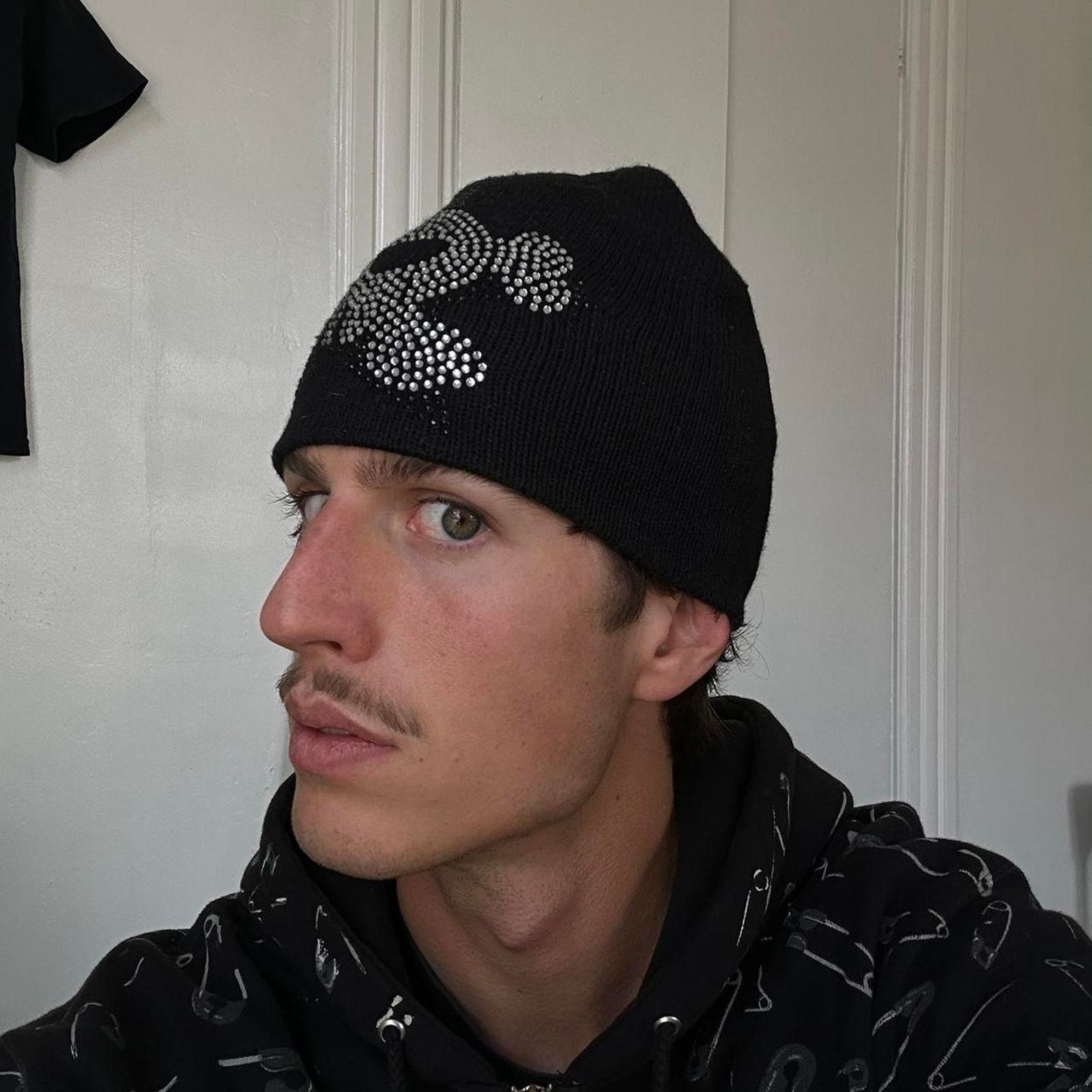 Japanese Brand Vintage Y2K Archive Japanese Skull Star Skullcap Beanie Hat Size ONE SIZE - 3 Thumbnail