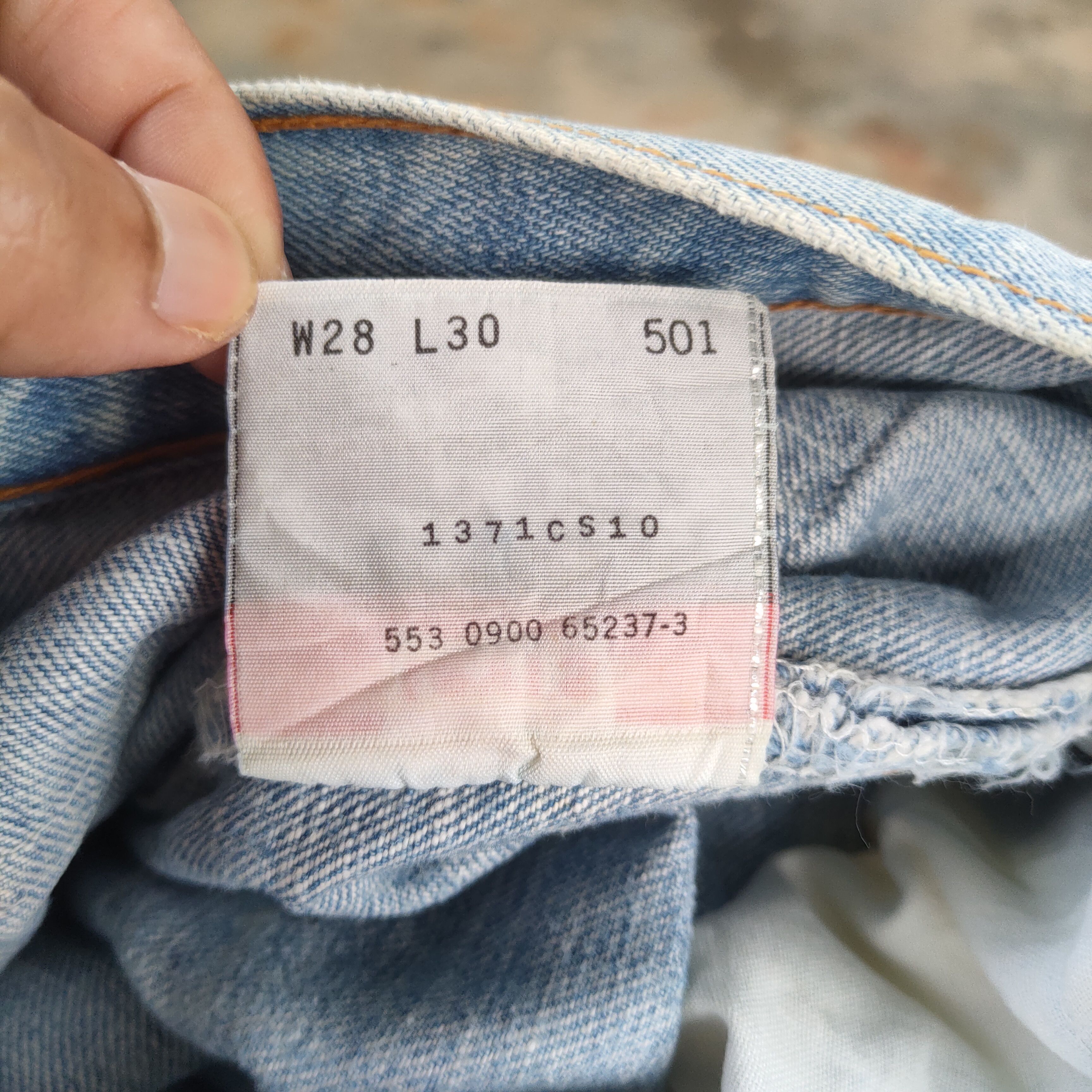 Levi's Vintage Clothing W28 VINTAGE LEVI'S 501 00' PAINT FADED JEANS DENIM PANTS Size US 28 / EU 44 - 18 Thumbnail