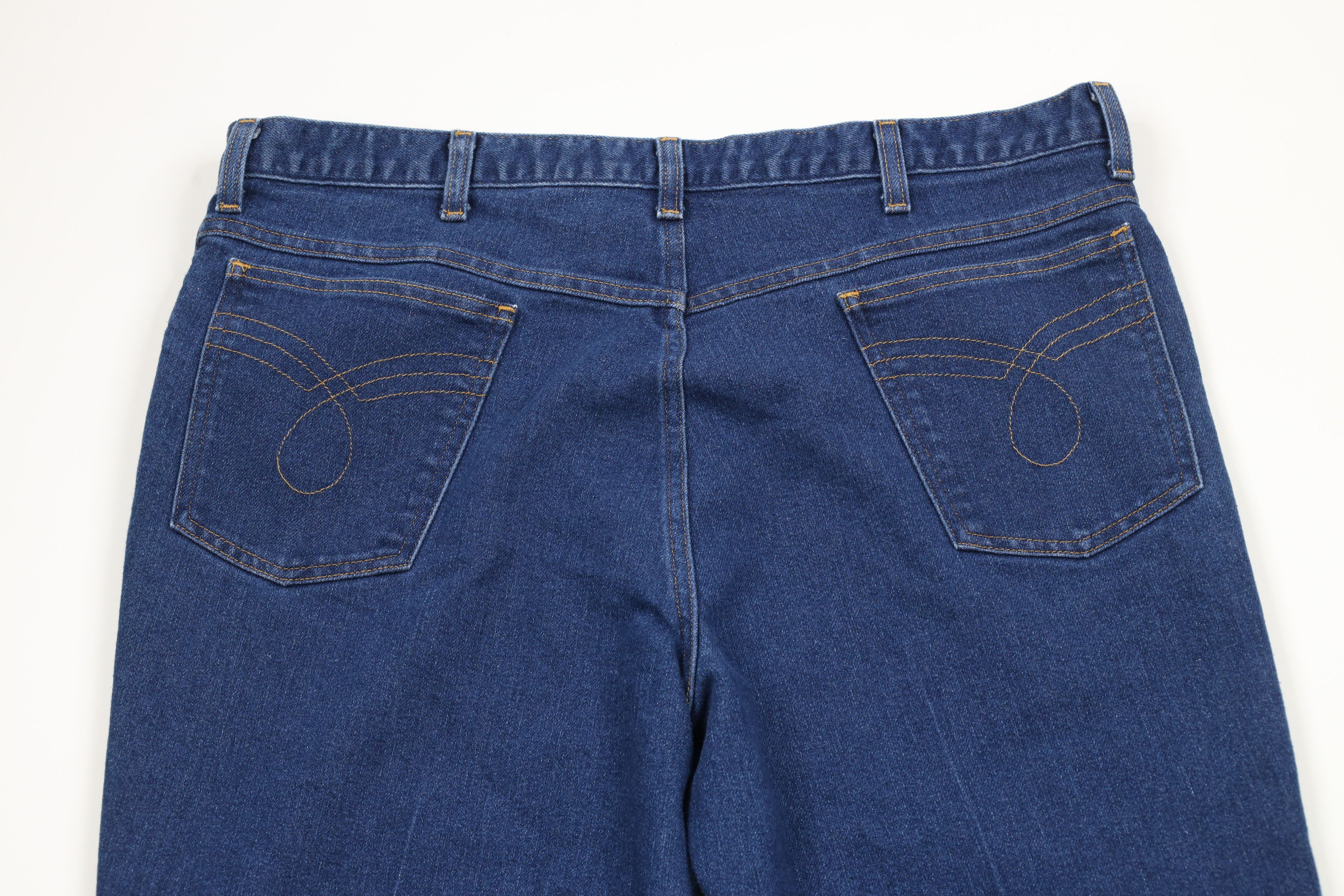 Vintage Vintage 90s Streetwear Wide Leg Bootcut Denim Jeans Blue Size US 38 / EU 54 - 11 Thumbnail