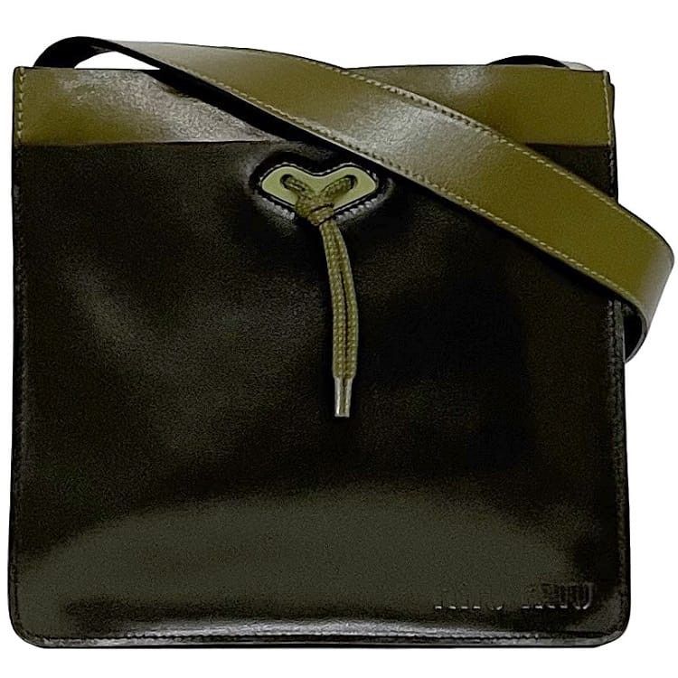 Miu Miu MIU MIU Shoulder Bag Green Leather Size ONE SIZE - 1 Thumbnail