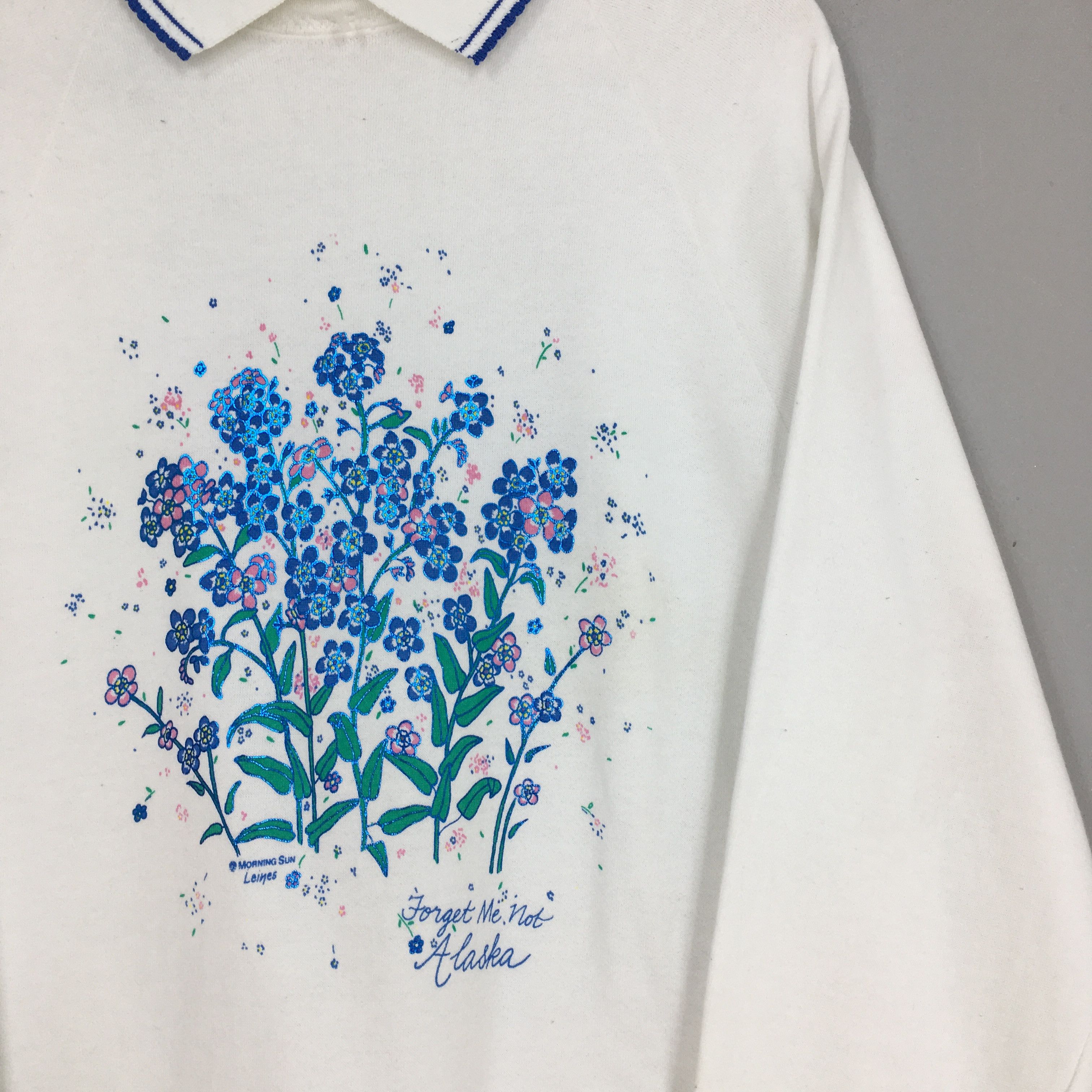 Vintage Vintage 90s Bouquet Flower Alaska Sweatshirt Large Size US L / EU 52-54 / 3 - 2 Thumbnail