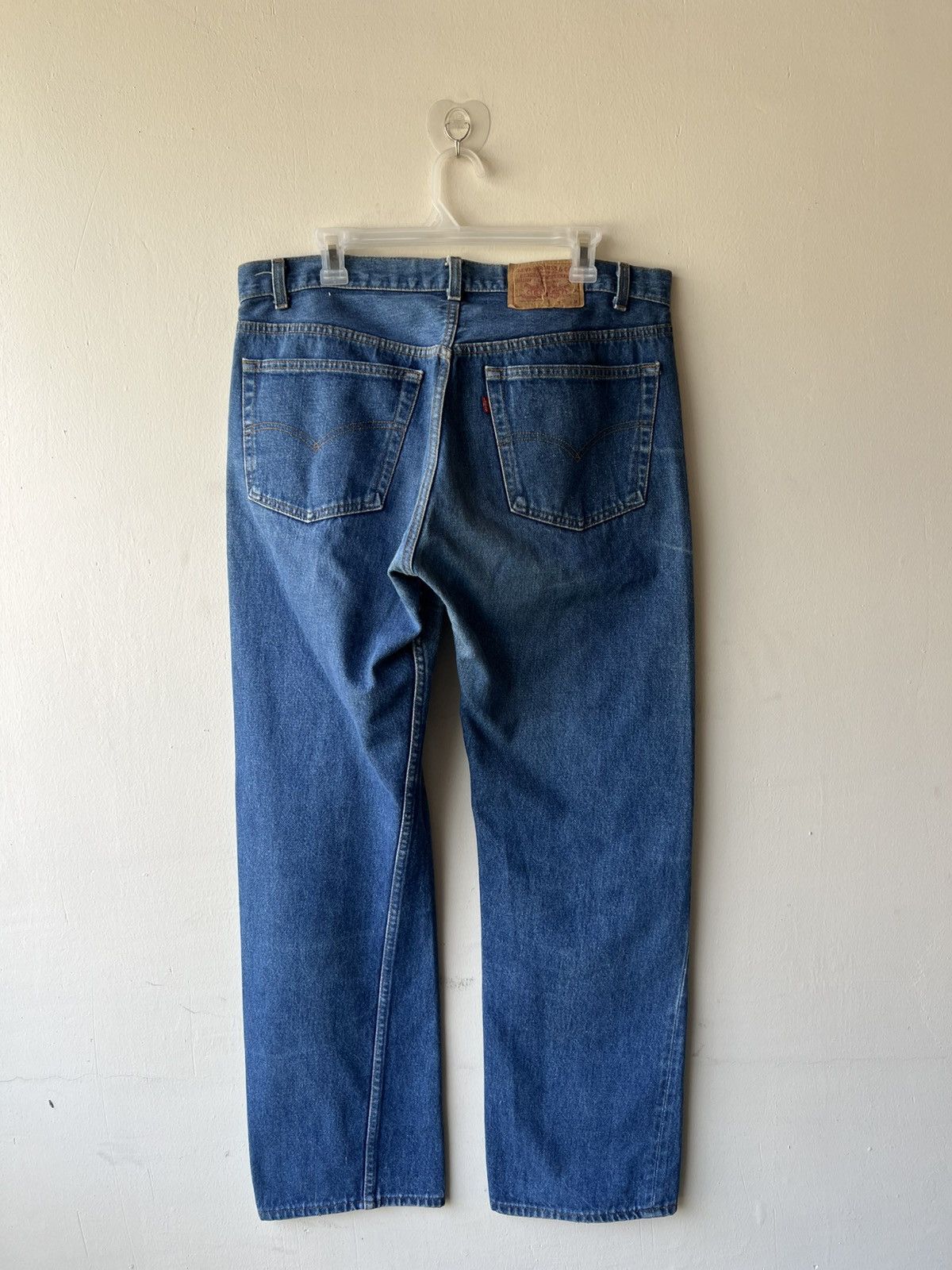 Levi's Vintage 1980s Levi’s 501 Fade Blue Denim Jeans Made in Usa Size US 37 - 3 Thumbnail