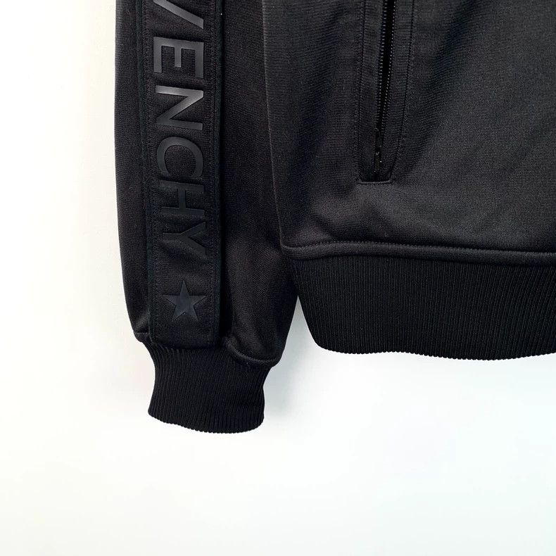 Givenchy Givenchy Size42 Black Side Logo Letter Stand Collar Jacket Size US M / EU 48-50 / 2 - 5 Thumbnail