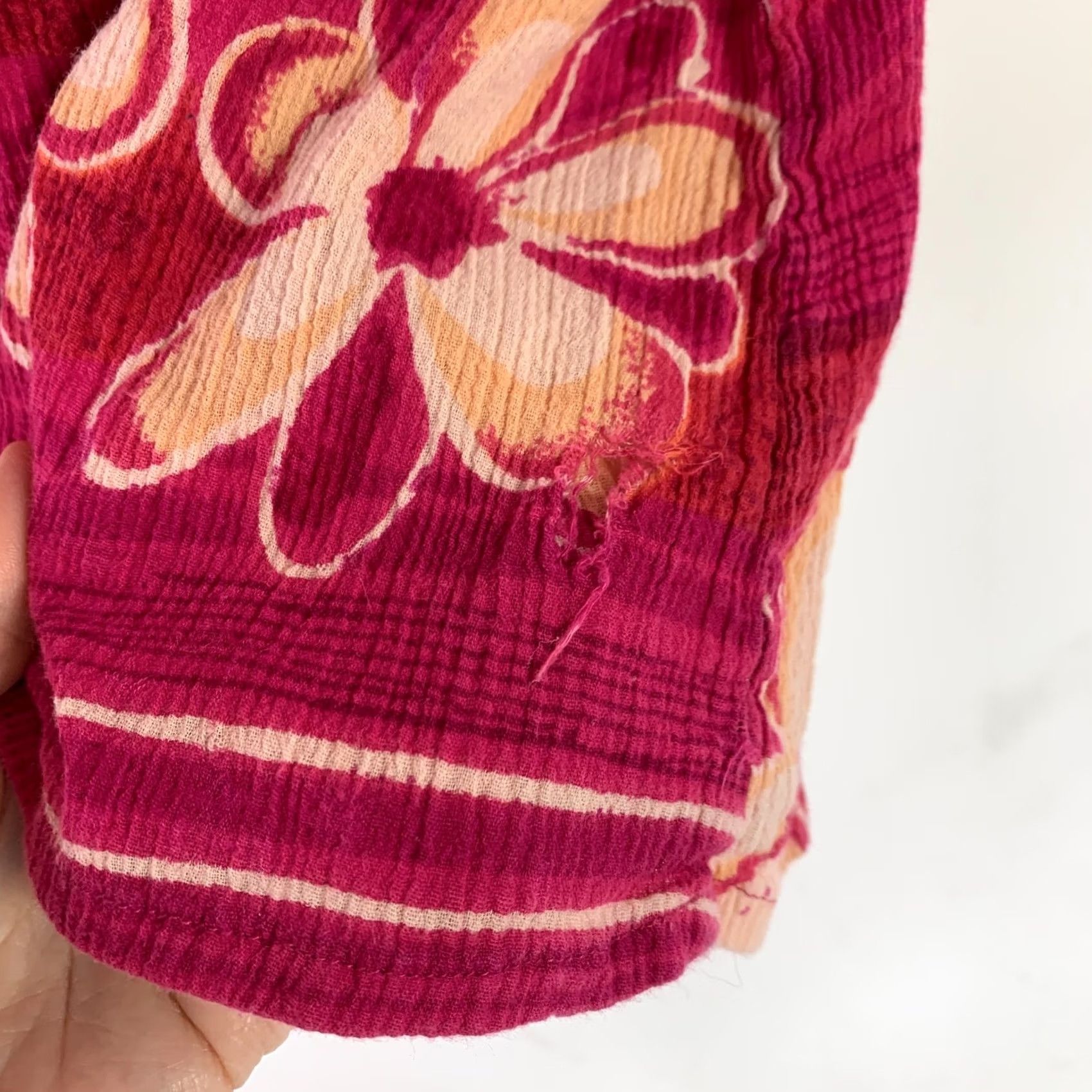 Vintage VINTAGE Sante Classics Pink Muumuu Caftan Beach Coverup Housedress L/XL 1990s Cotton Size L / US 10 / IT 46 - 5 Thumbnail