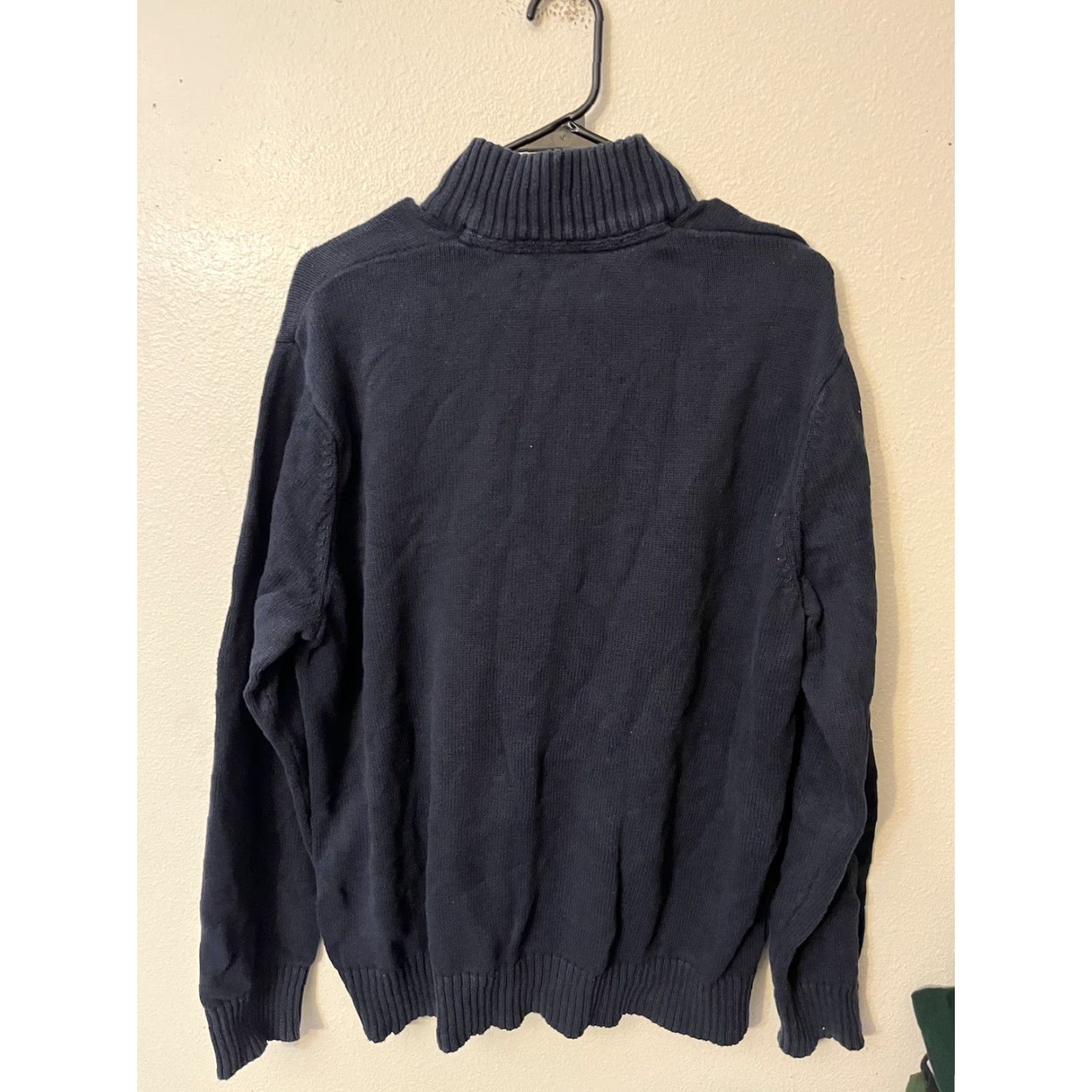 Eddie Bauer VINTAGE Eddie Bauer Sweater Shirt 1/4 Zip Cotton Navy XL Mens Pullover 1/4 Zip Blue Size US XL / EU 56 / 4 - 2 Thumbnail
