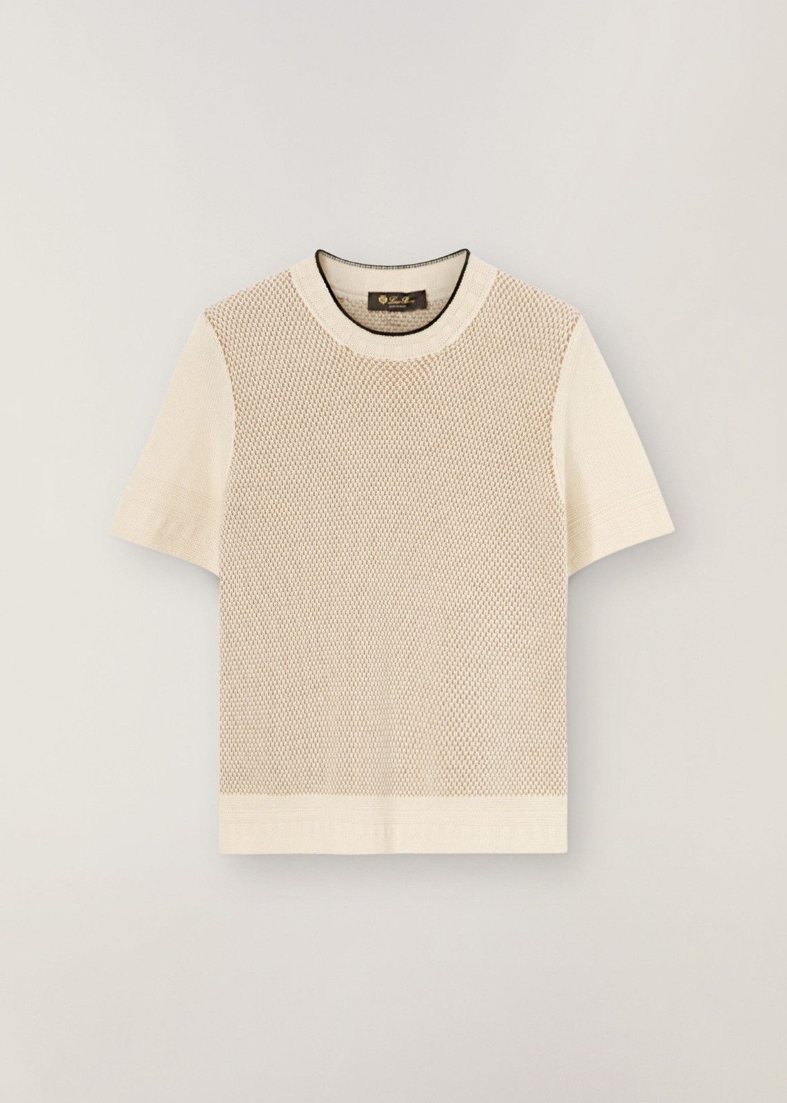 Loro Piana o1srvl11e0125 Sheffield Pike Short-Sleeved Sweater in Cream Size S / US 4 / IT 40 - 1 Thumbnail