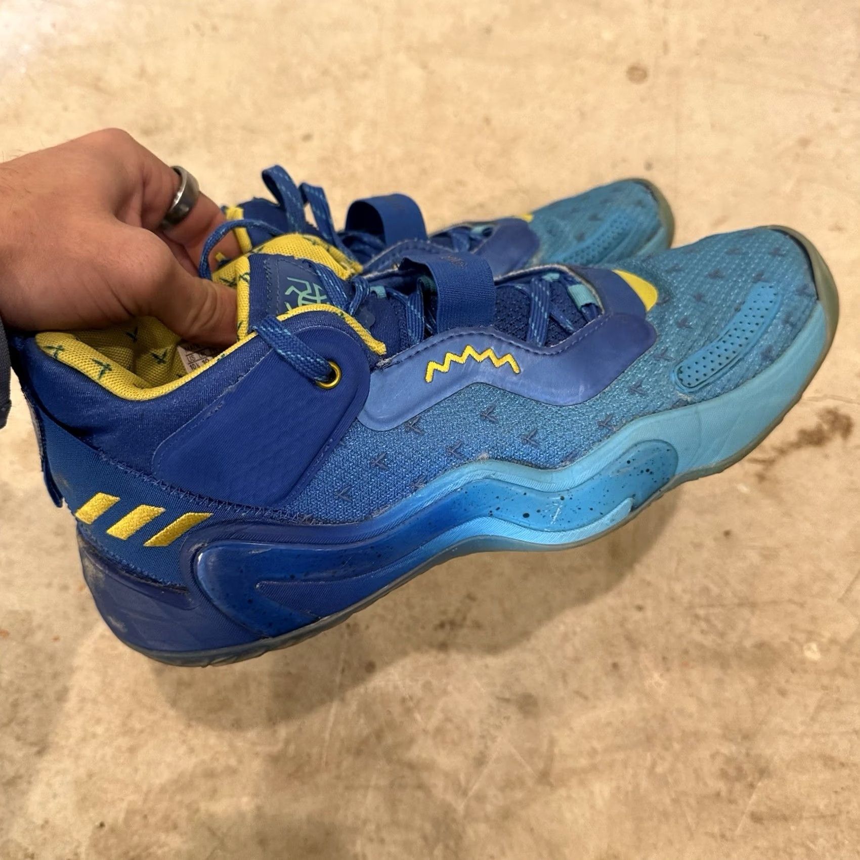 Adidas Adidas X Ninja Time In DON Issue 3 GW3951 Mens Size 10.5 Blue Bright Yellow Sneakers Size US 10 / EU 43 - 2 Thumbnail