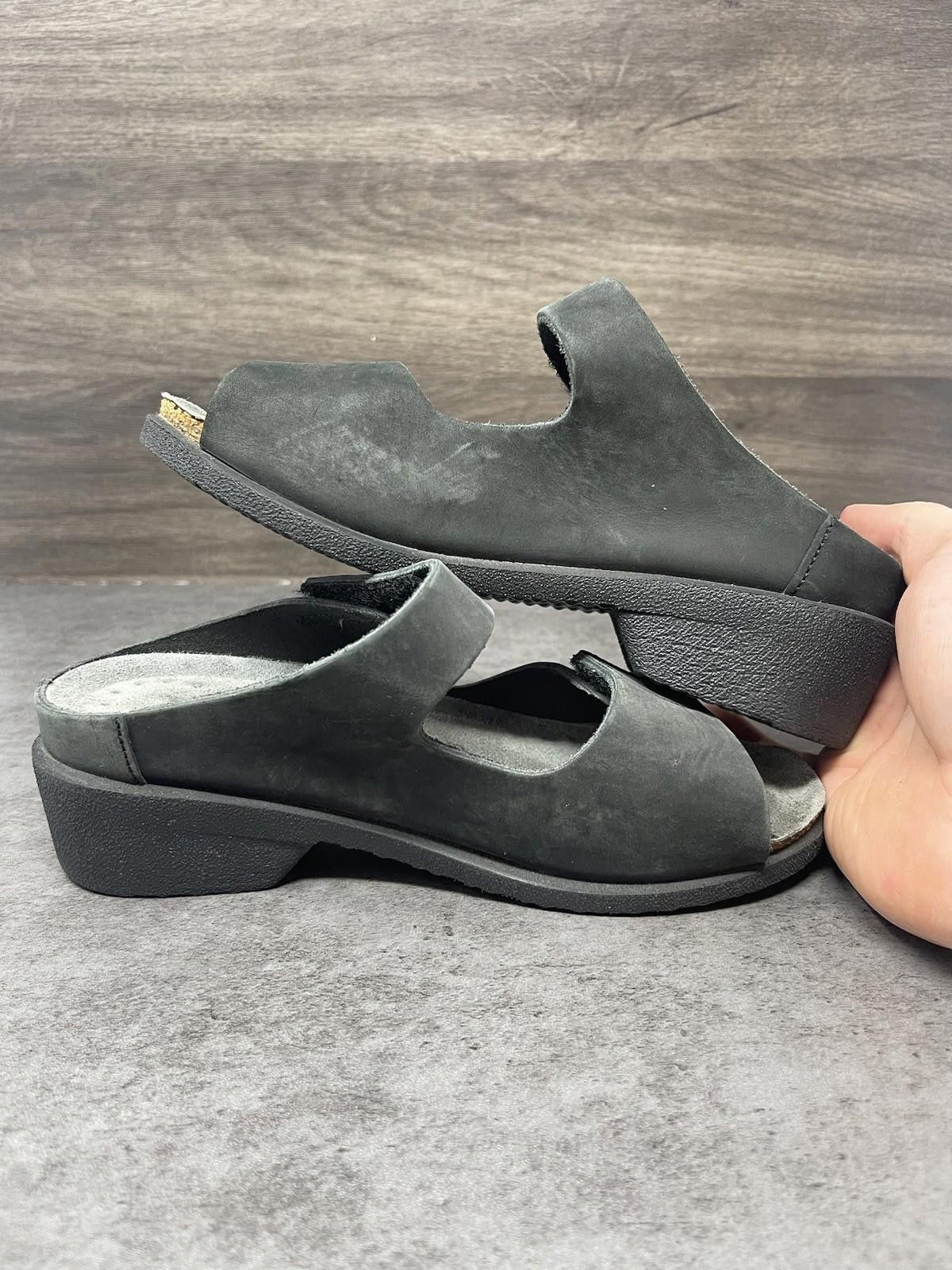 Mephisto Mephisto Sandals Womens Size 6 (36) Black Leather Size US 6 / IT 36 - 9 Thumbnail