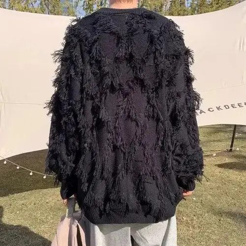 VIBE Streetwear Y2k sweater pullover feathers retro style Size US L / EU 52-54 / 3 - 4 Thumbnail