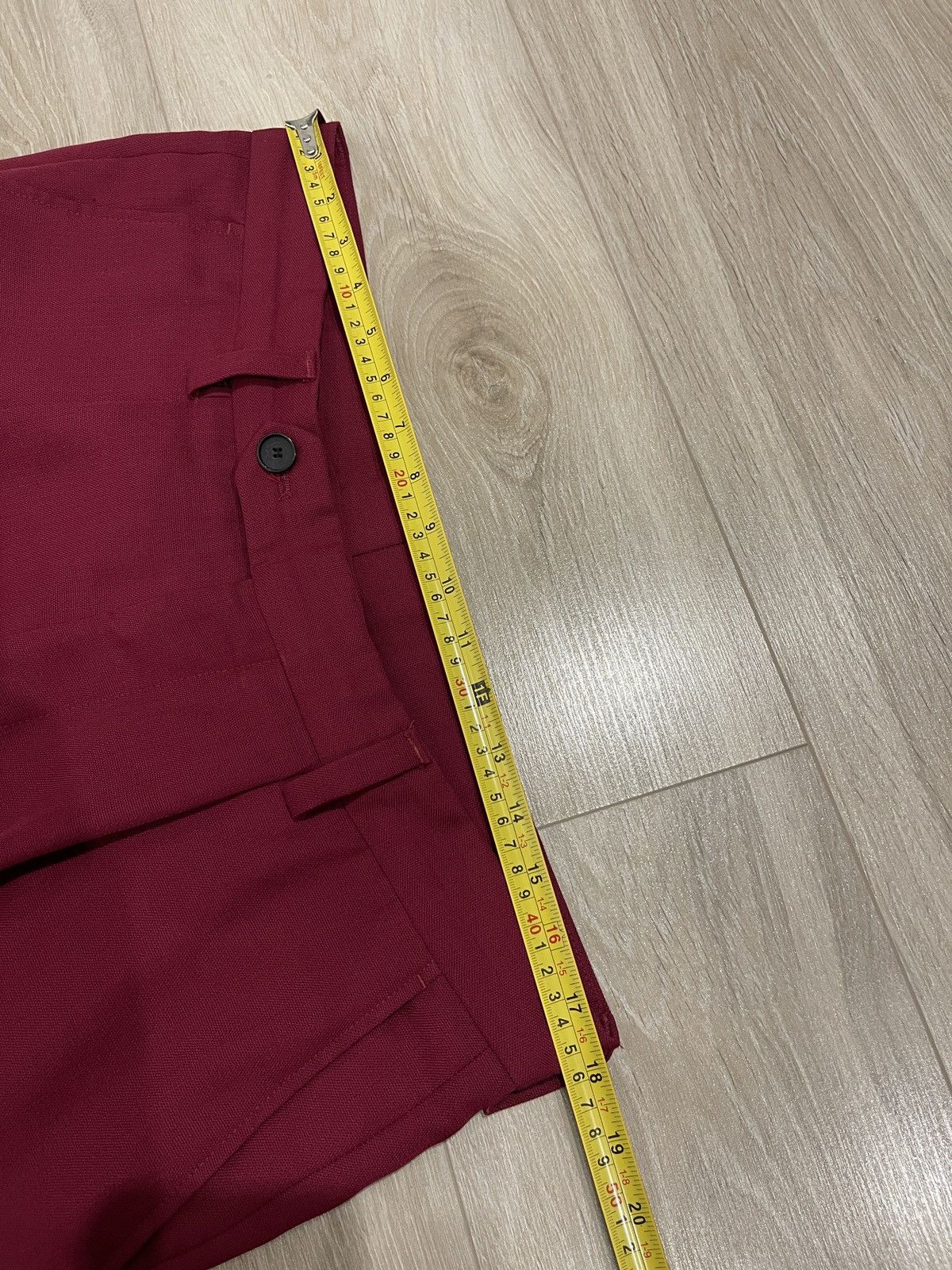 Hugo Boss HUGO BOSS Porte Fashion Fit Trousers Pants Burgundy Wool Size US 36 / EU 52 - 12 Thumbnail