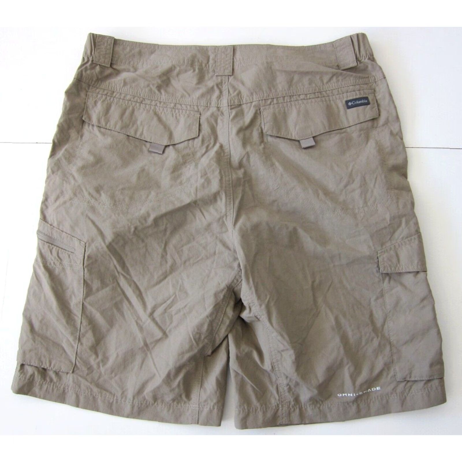 Vintage Columbia Nylon Beige Brown Pocket Lightweight Cargo Short Men 36 Size US 36 / EU 52 - 2 Thumbnail