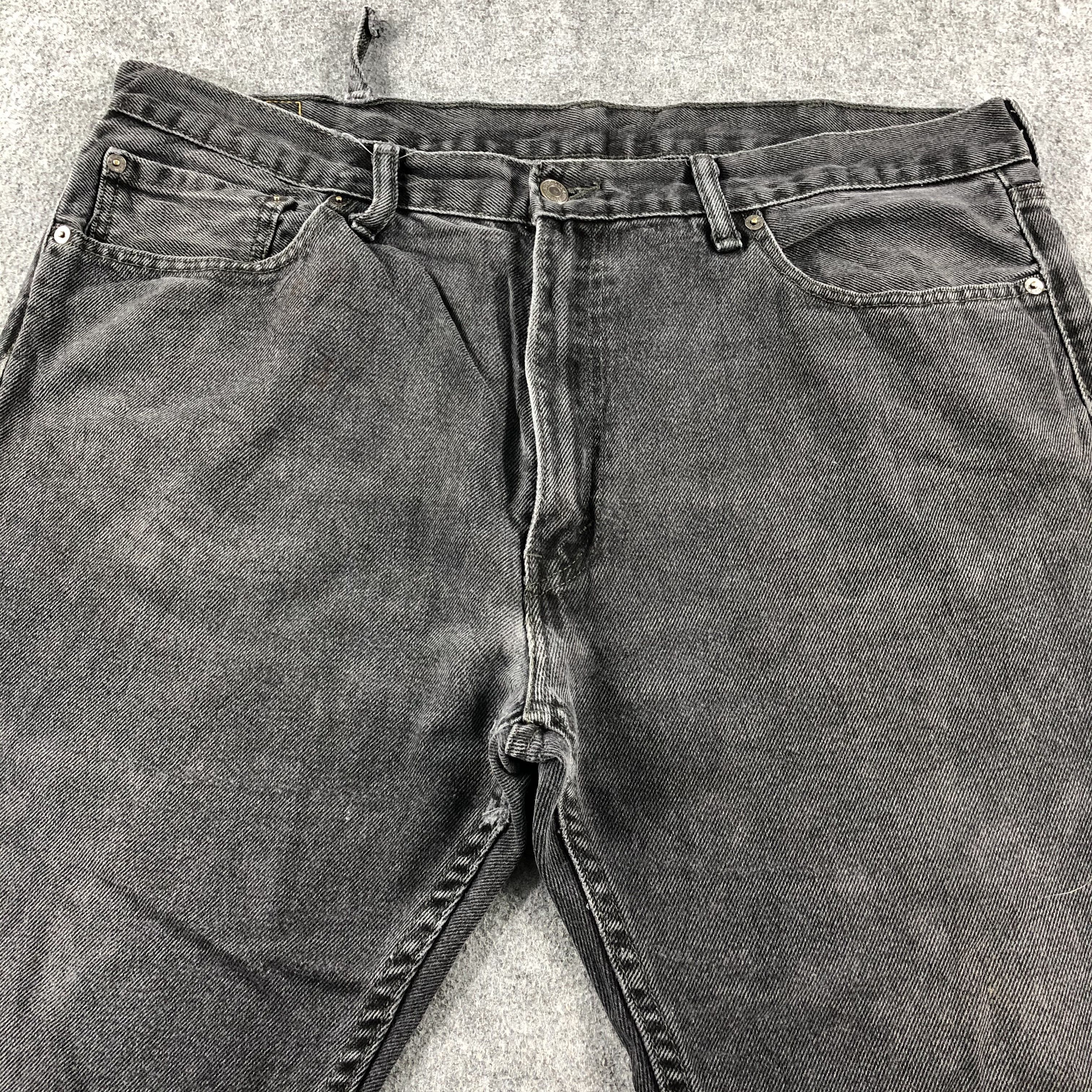 Levi's Vintage Faded Black Levis 505 Jeans-J2522 Size US 40 / EU 56 - 3 Thumbnail