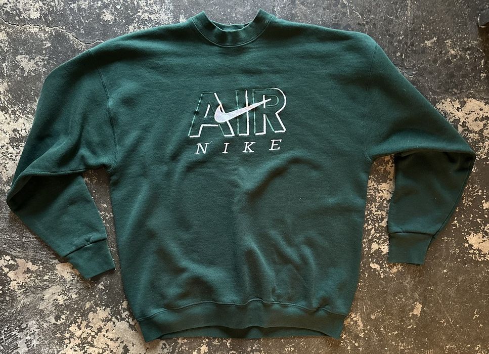 Green nike crewneck cheap vintage