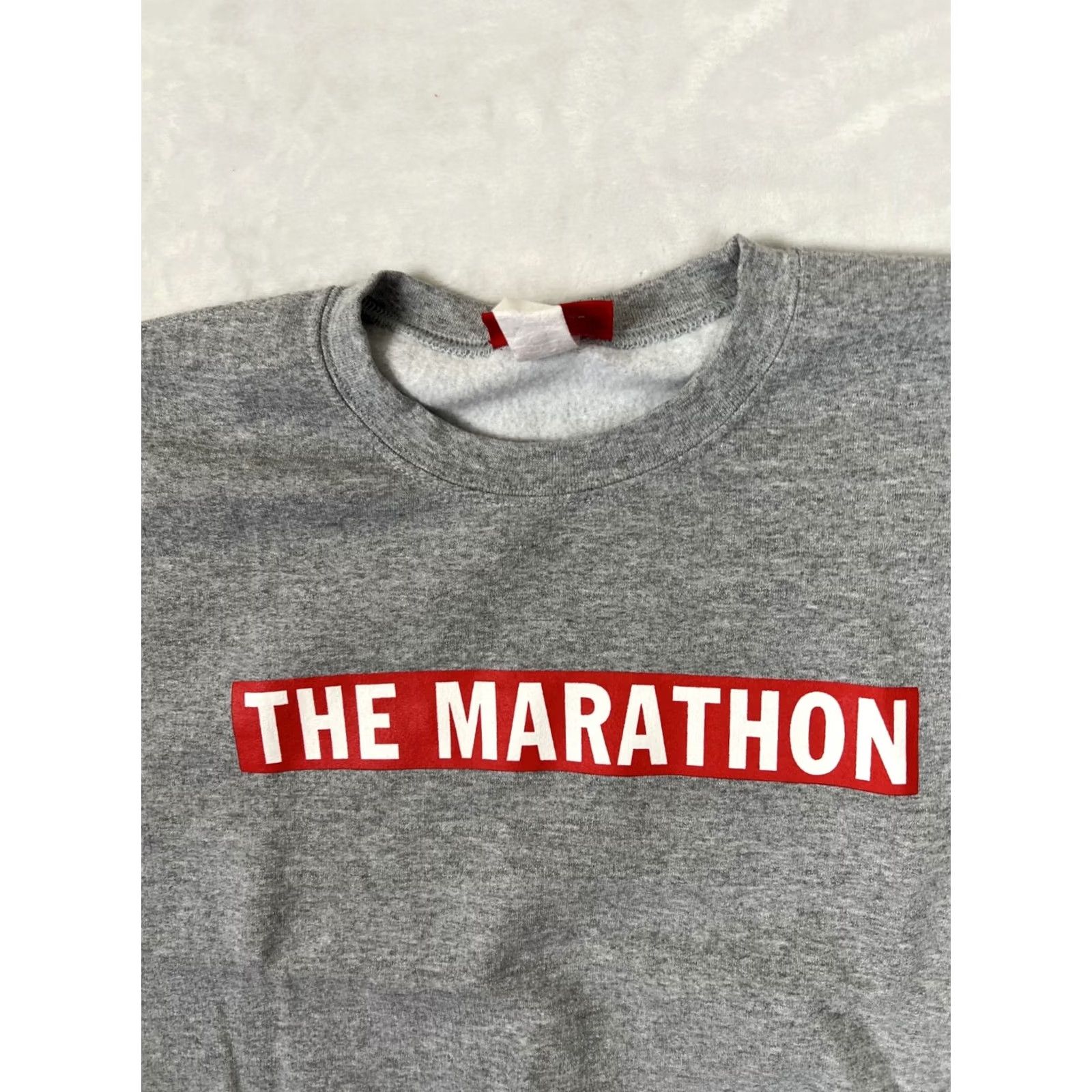 Vintage Marathon Crewneck Sweatshirt Shirt S Men Gray Logo Nipsey Box Logo All Seasons Modern Hip Hop Music Size US S / EU 44-46 / 1 - 2 Thumbnail