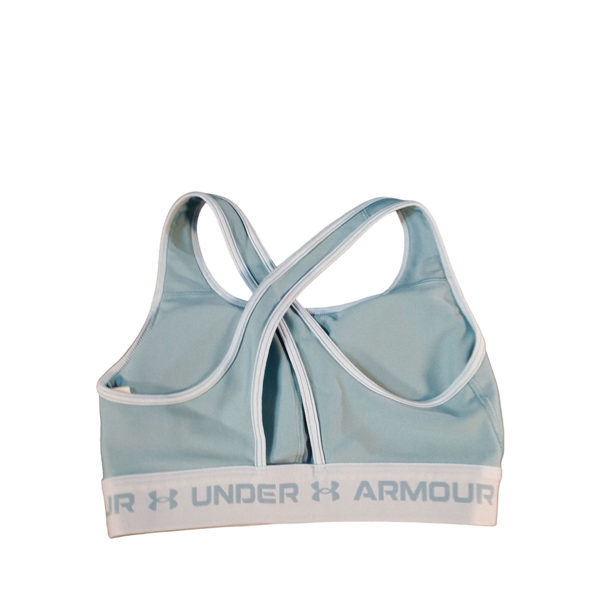 Under Armour Under Armour Crossback Heather Sports Bra Women Sz S Compres Size ONE SIZE - 2 Thumbnail