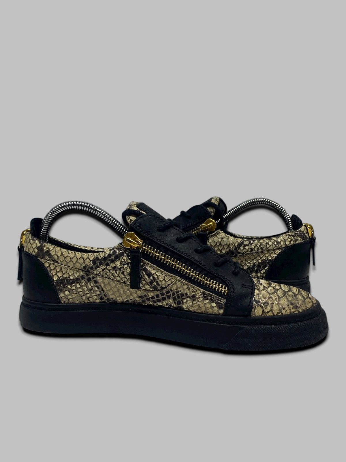 Giuseppe Zanotti Giuseppe Zanotti Snakeskin Leather High Top Sneakers Shoes Size US 8 / EU 41 - 9 Thumbnail