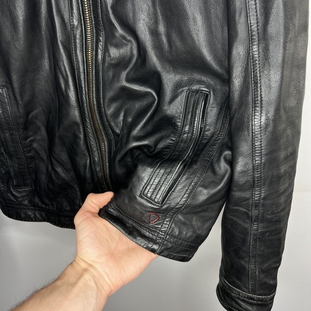 Genuine Leather × Strellson Strellson Lamb Nappa Leather Jacket Black Switzerland Size US M / EU 48-50 / 2 - 6 Thumbnail