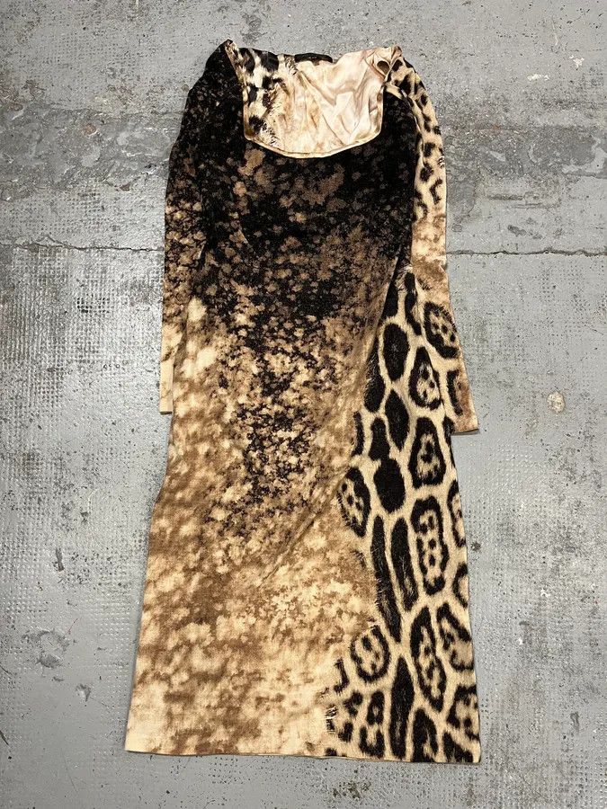 Roberto Cavalli FW2001 Roberto Cavalli Gradient Leopard Dress Size S / US 4 / IT 40 - 4 Thumbnail