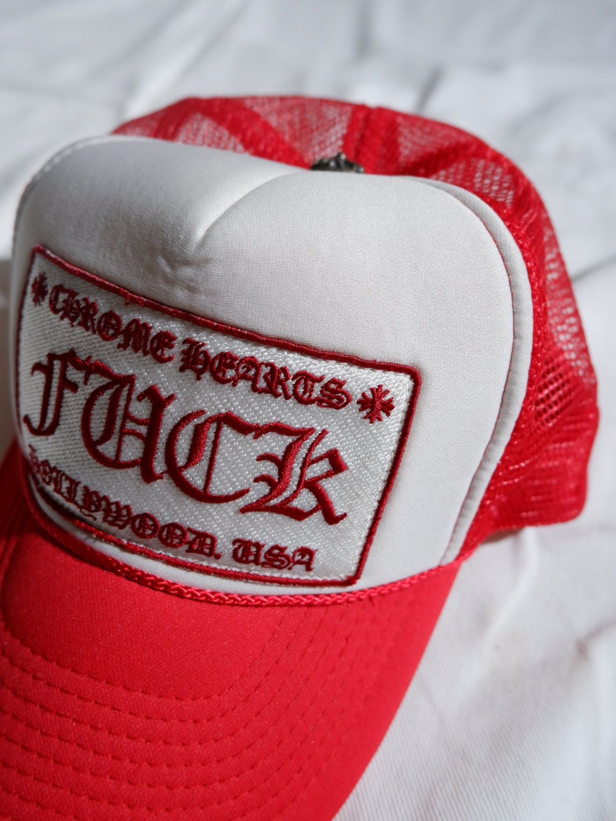 Chrome Hearts Vintage 90s Chrome Hearts F*CK Trucker Hat Size ONE SIZE - 3 Thumbnail