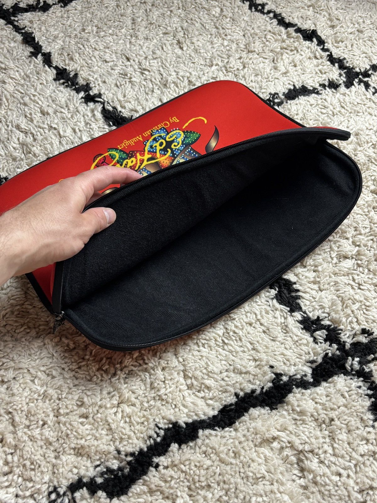 Ed Hardy × Vintage Laptop Sleeve Ed Hardy By Christian Audigier Computer Bag Size ONE SIZE - 6 Thumbnail