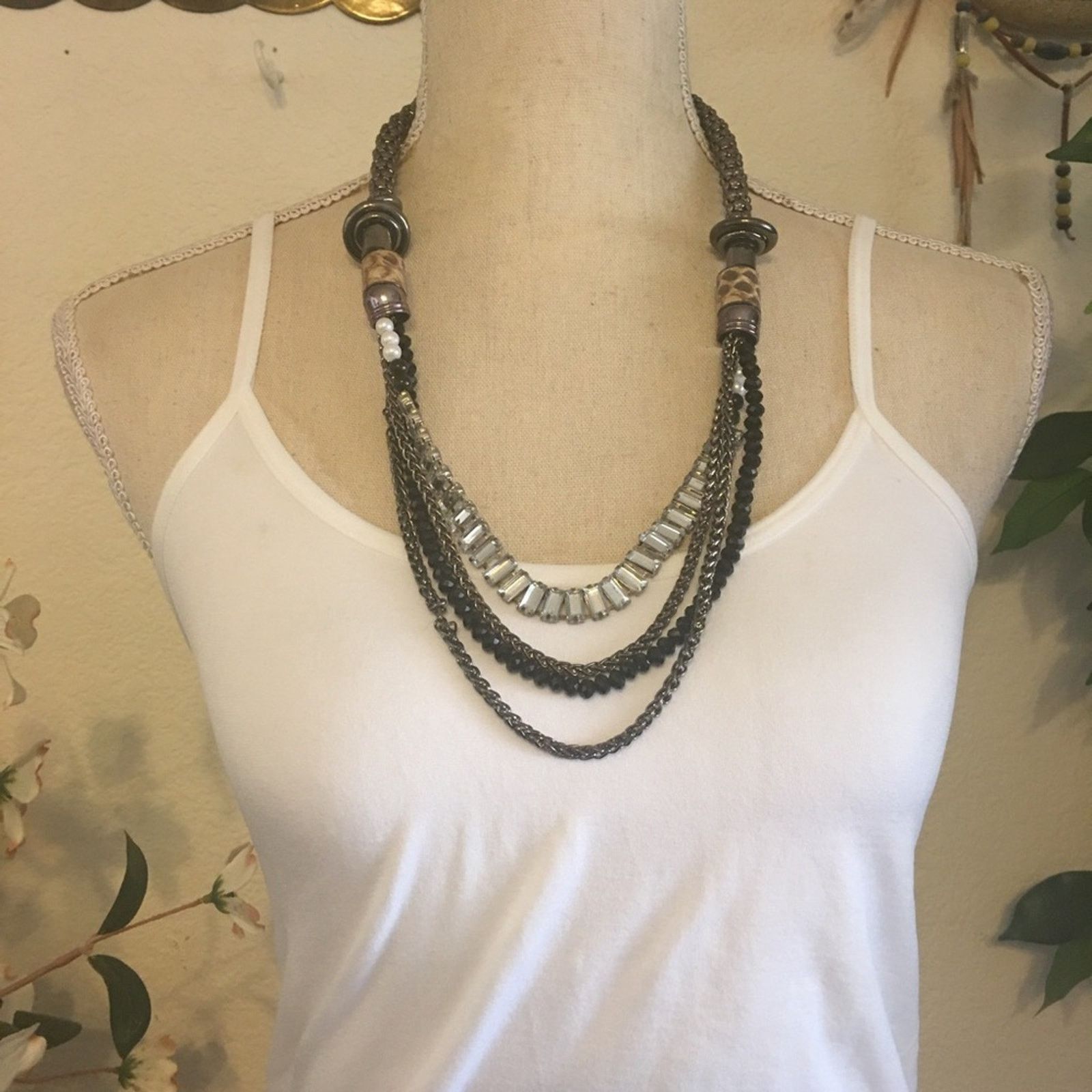 Jewelry Chrome tone mesh multi strand elegant necklace Size ONE SIZE - 3 Thumbnail