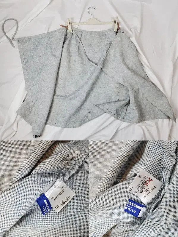 Burberry Burberry Summer Light Blue Embroidered Skirt. Size 23" - 2 Thumbnail