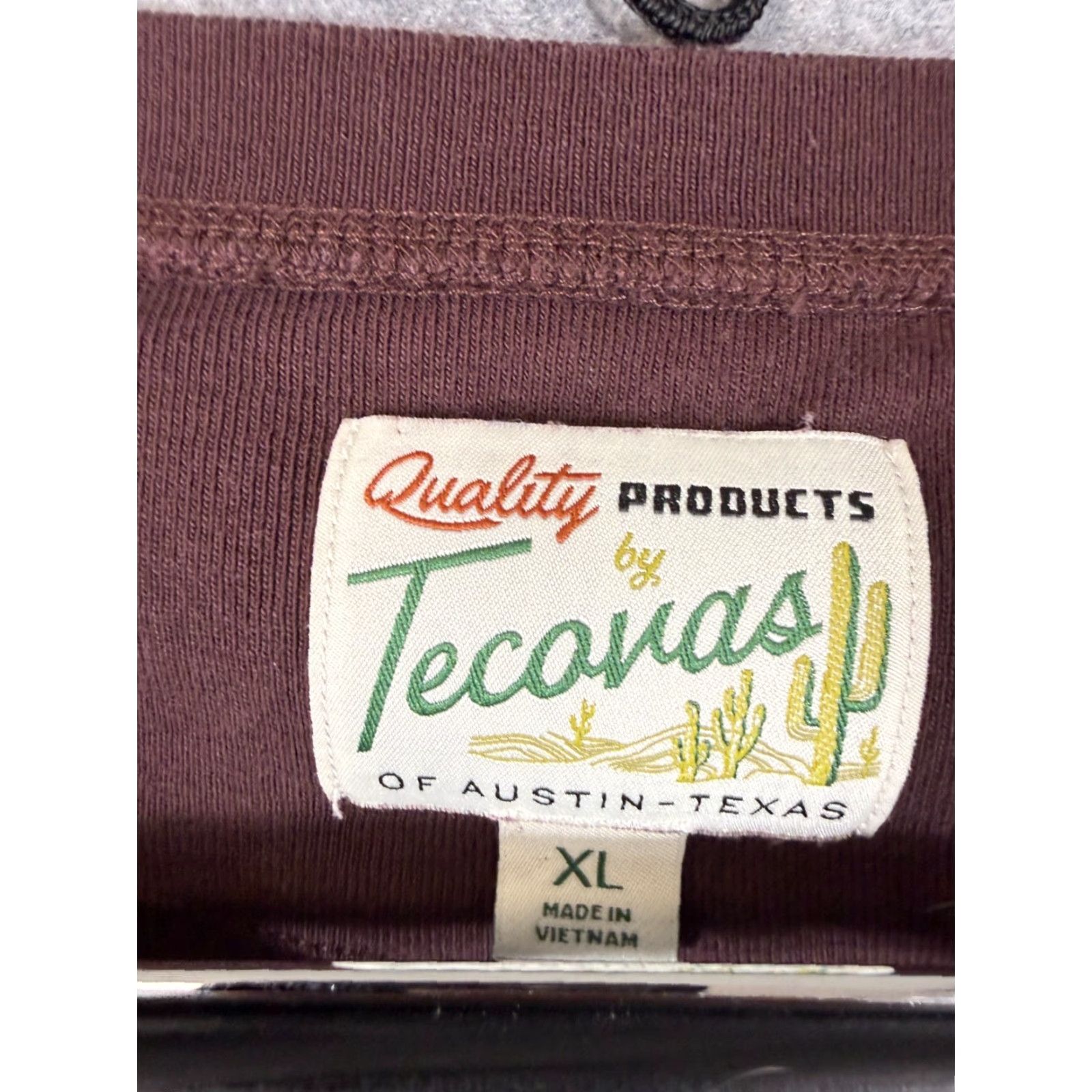 Tecovas Tecovas Henley Shirt Mens XL Brown Thermal Waffle Knit Long Sleeve Western Size US XL / EU 56 / 4 - 5 Thumbnail