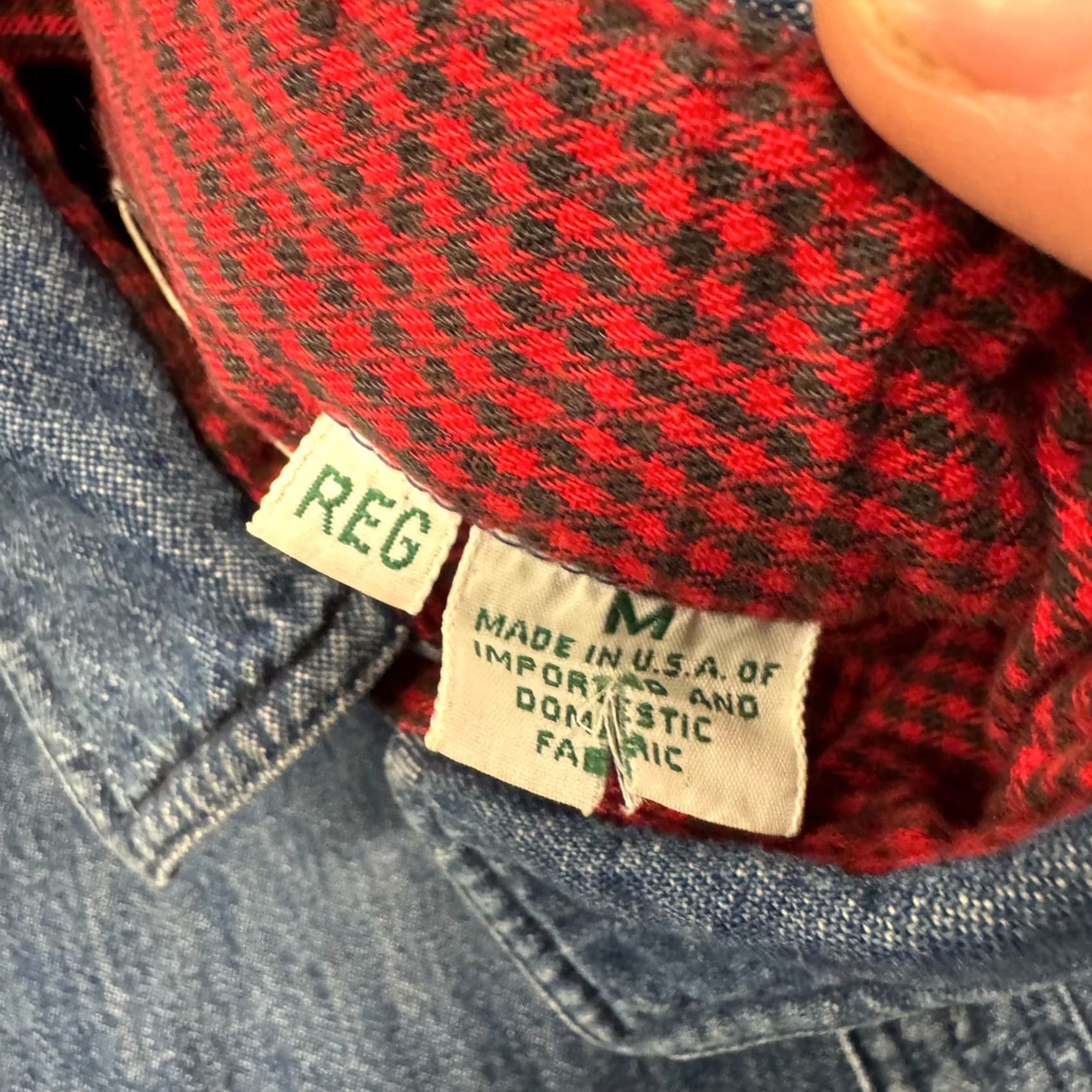 Vintage L.L. Bean Shacket Jacket Men M Blue Denim Flannel Lined Button Front Shirttail Hem Regular Size Medium Size US M / EU 48-50 / 2 - 7 Thumbnail